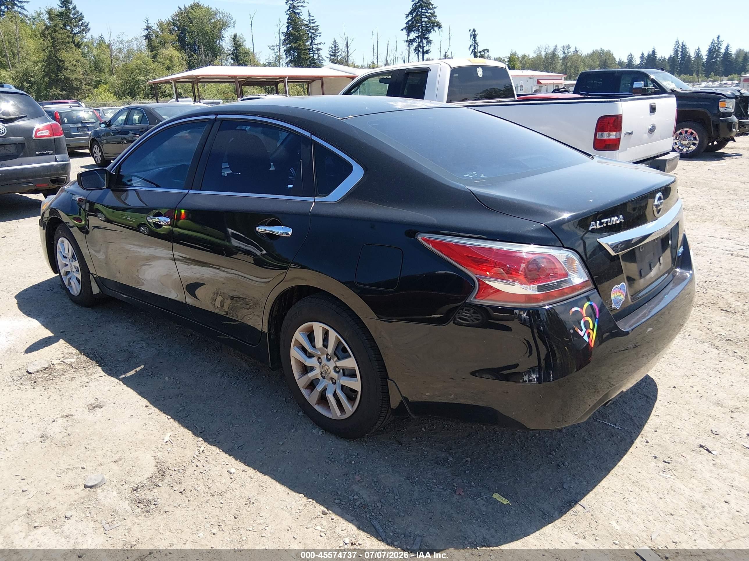 2014 Nissan Altima 2.5 S Black vin: 1N4AL3AP2EN205098