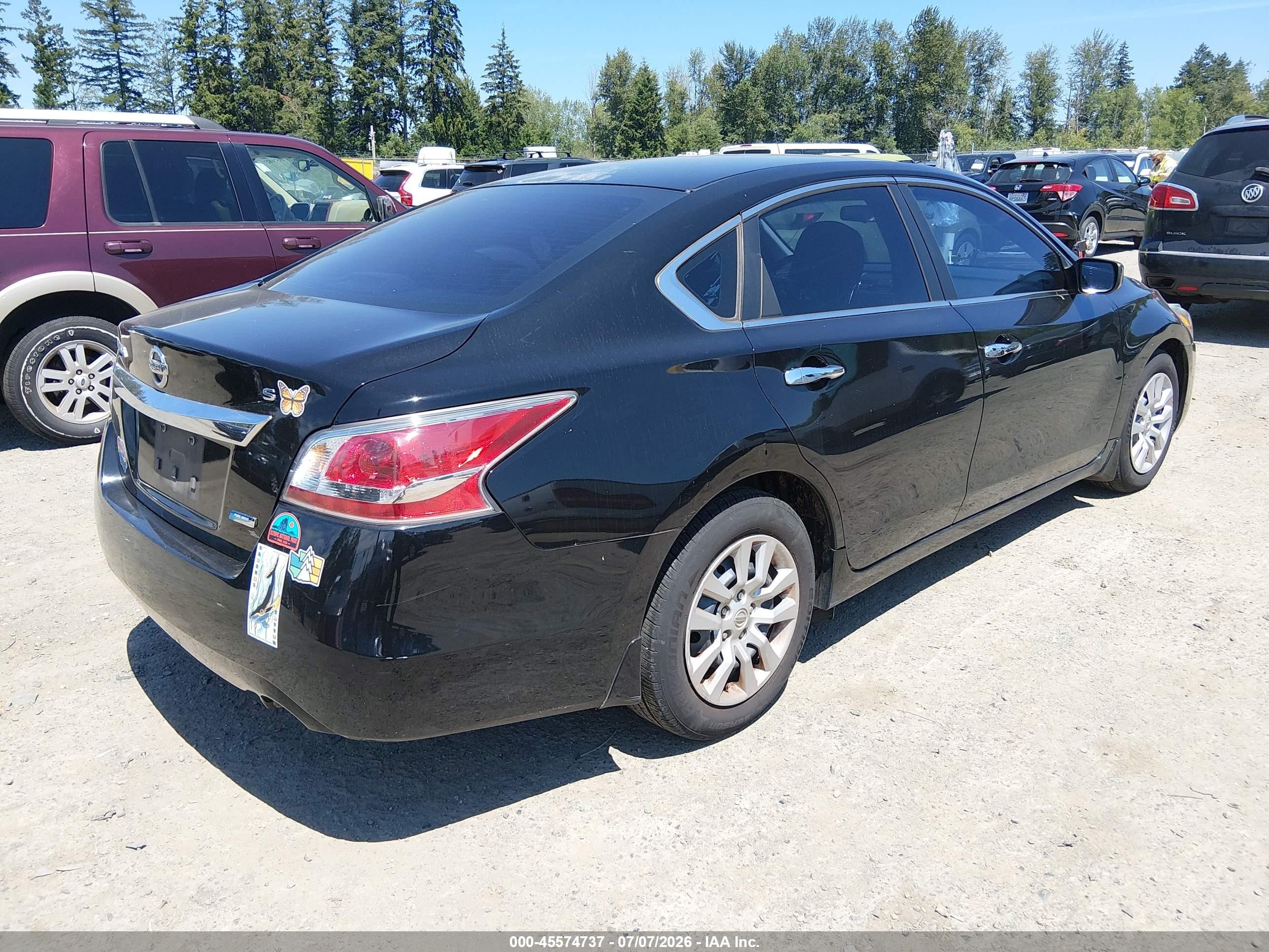 2014 Nissan Altima 2.5 S Black vin: 1N4AL3AP2EN205098