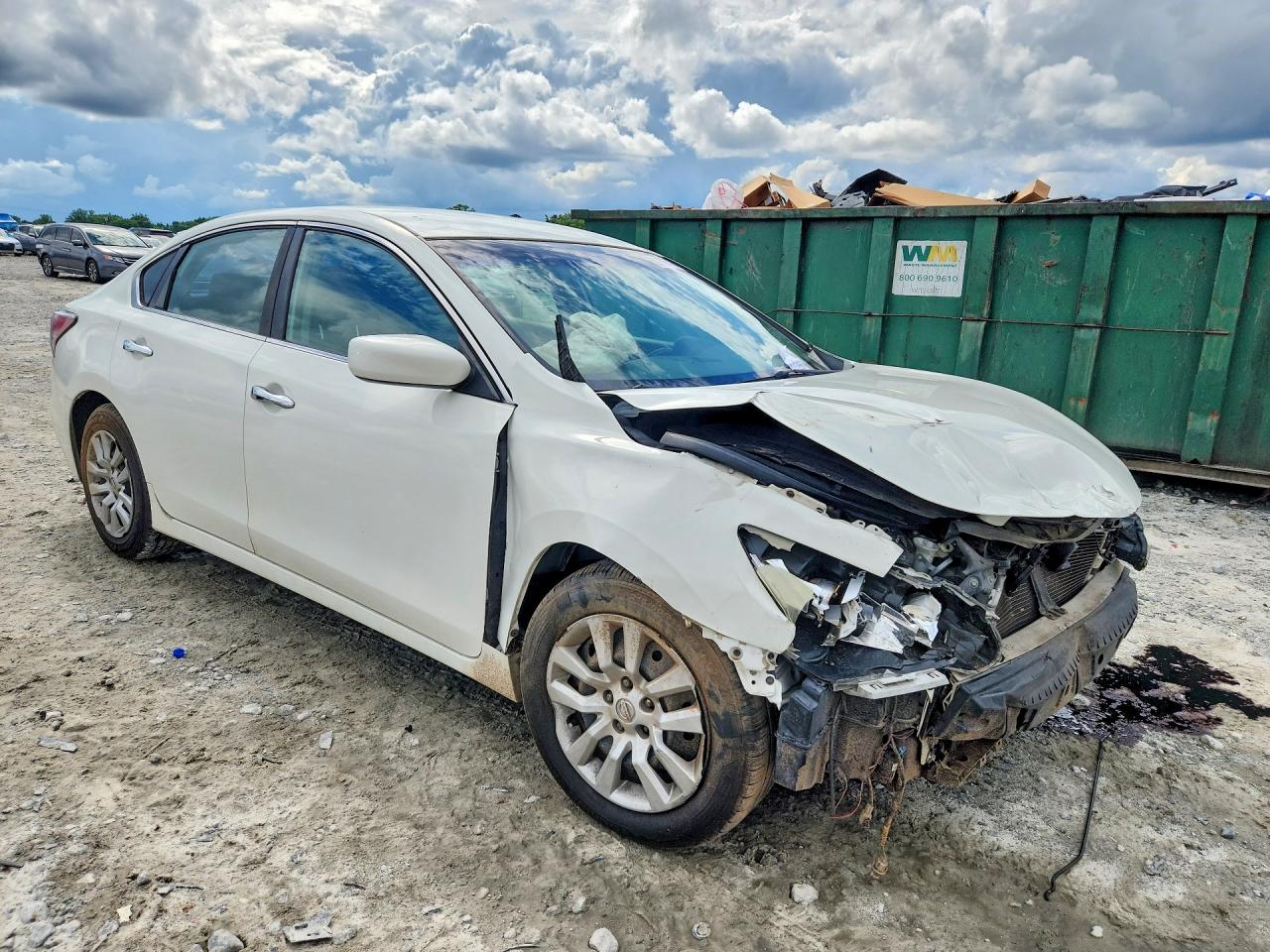 2014 Nissan Altima 2.5 S White vin: 1N4AL3AP2EN245455