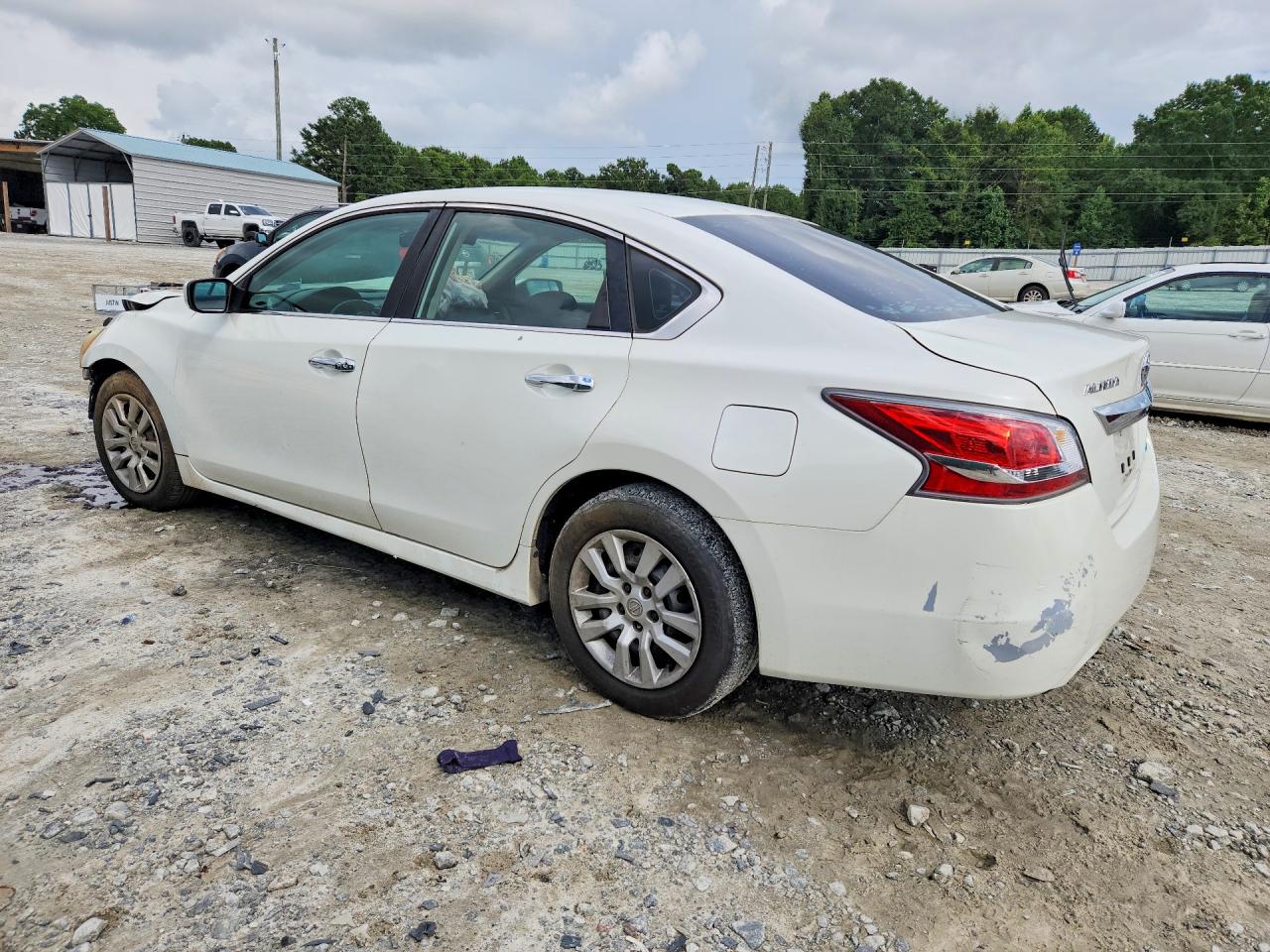 2014 Nissan Altima 2.5 S White vin: 1N4AL3AP2EN245455