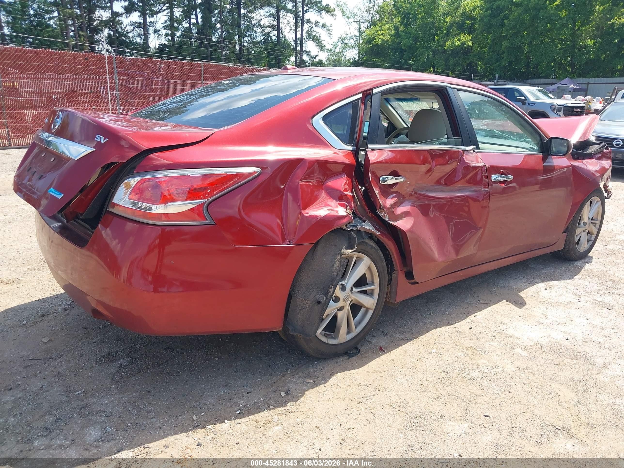 2014 Nissan Altima 2.5 Sv Burgundy vin: 1N4AL3AP2EN246024