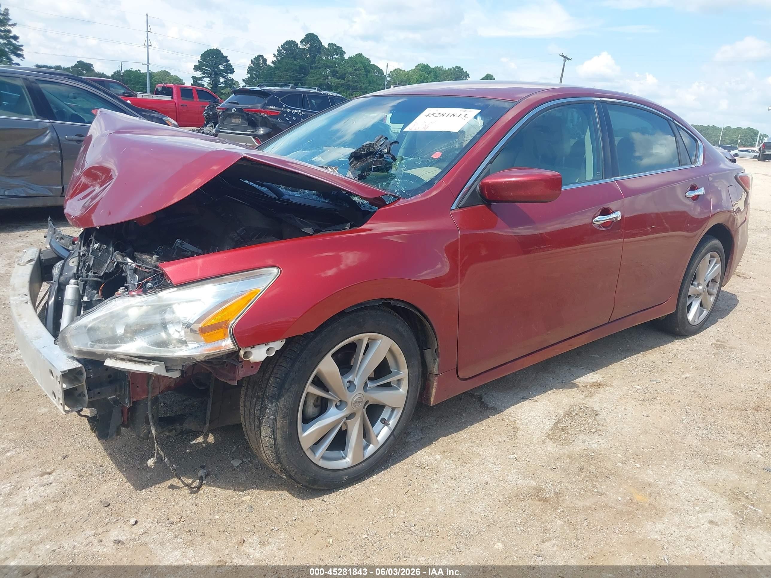 2014 Nissan Altima 2.5 Sv Burgundy vin: 1N4AL3AP2EN246024