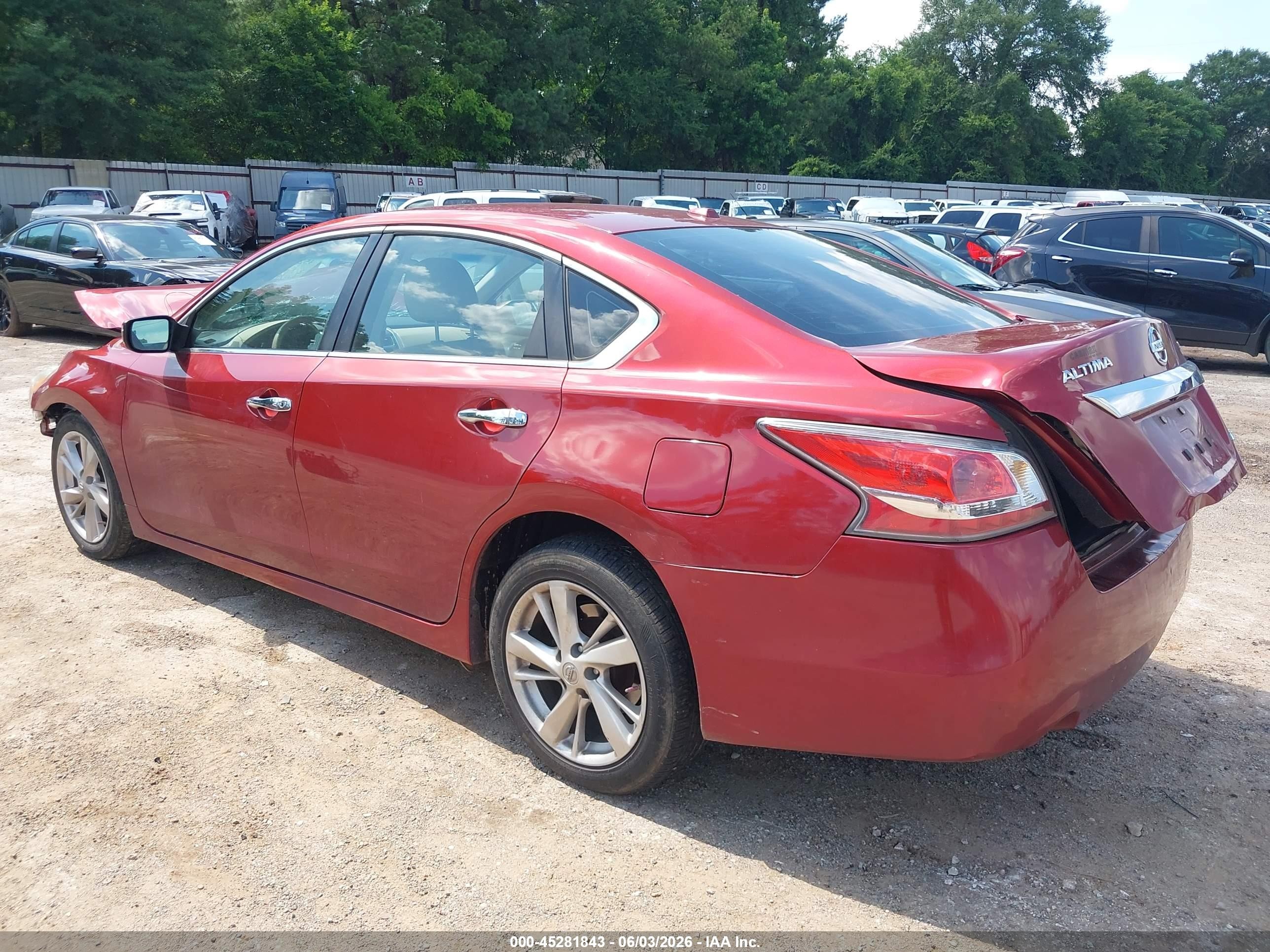 2014 Nissan Altima 2.5 Sv Burgundy vin: 1N4AL3AP2EN246024