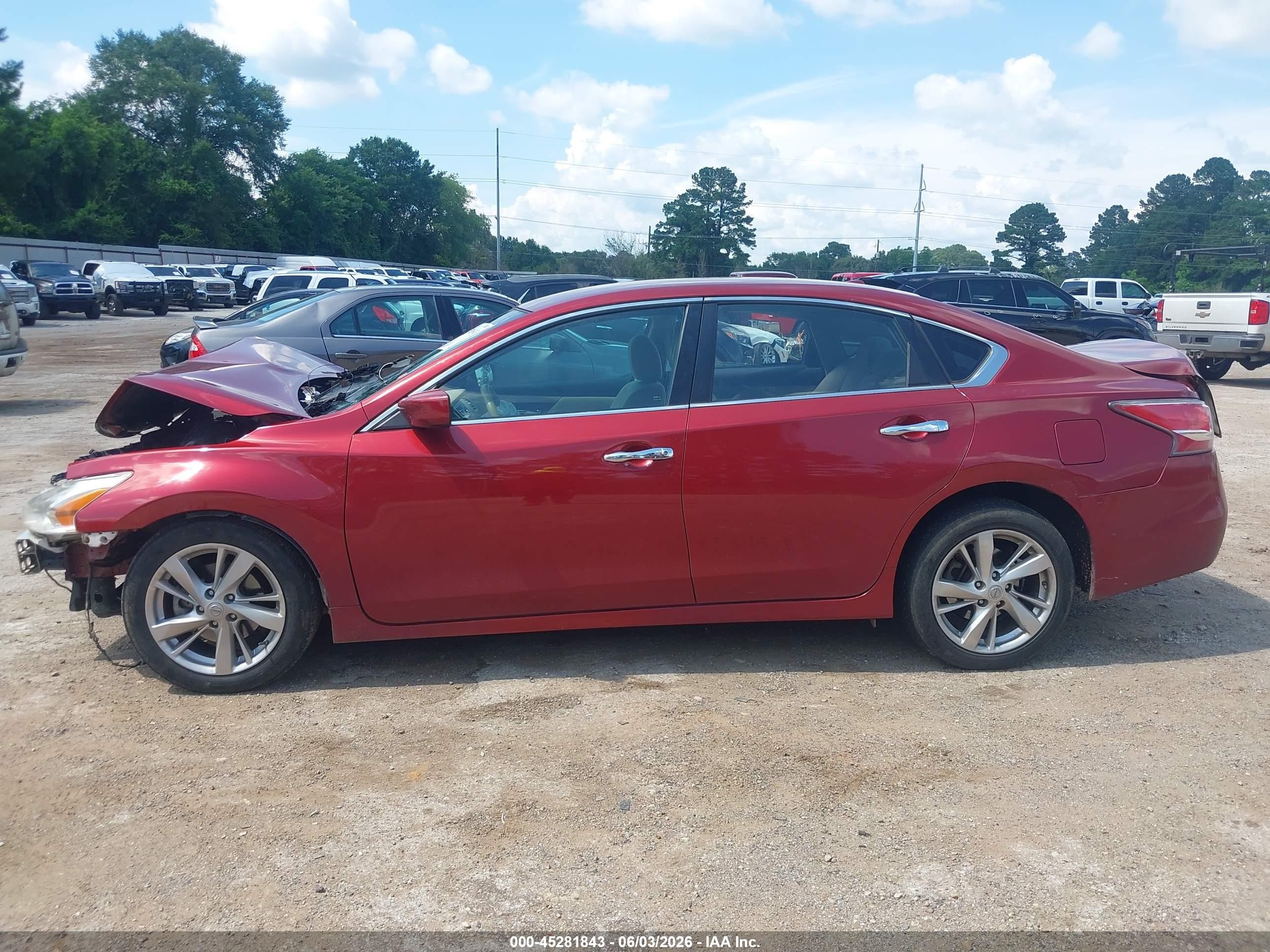 2014 Nissan Altima 2.5 Sv Burgundy vin: 1N4AL3AP2EN246024
