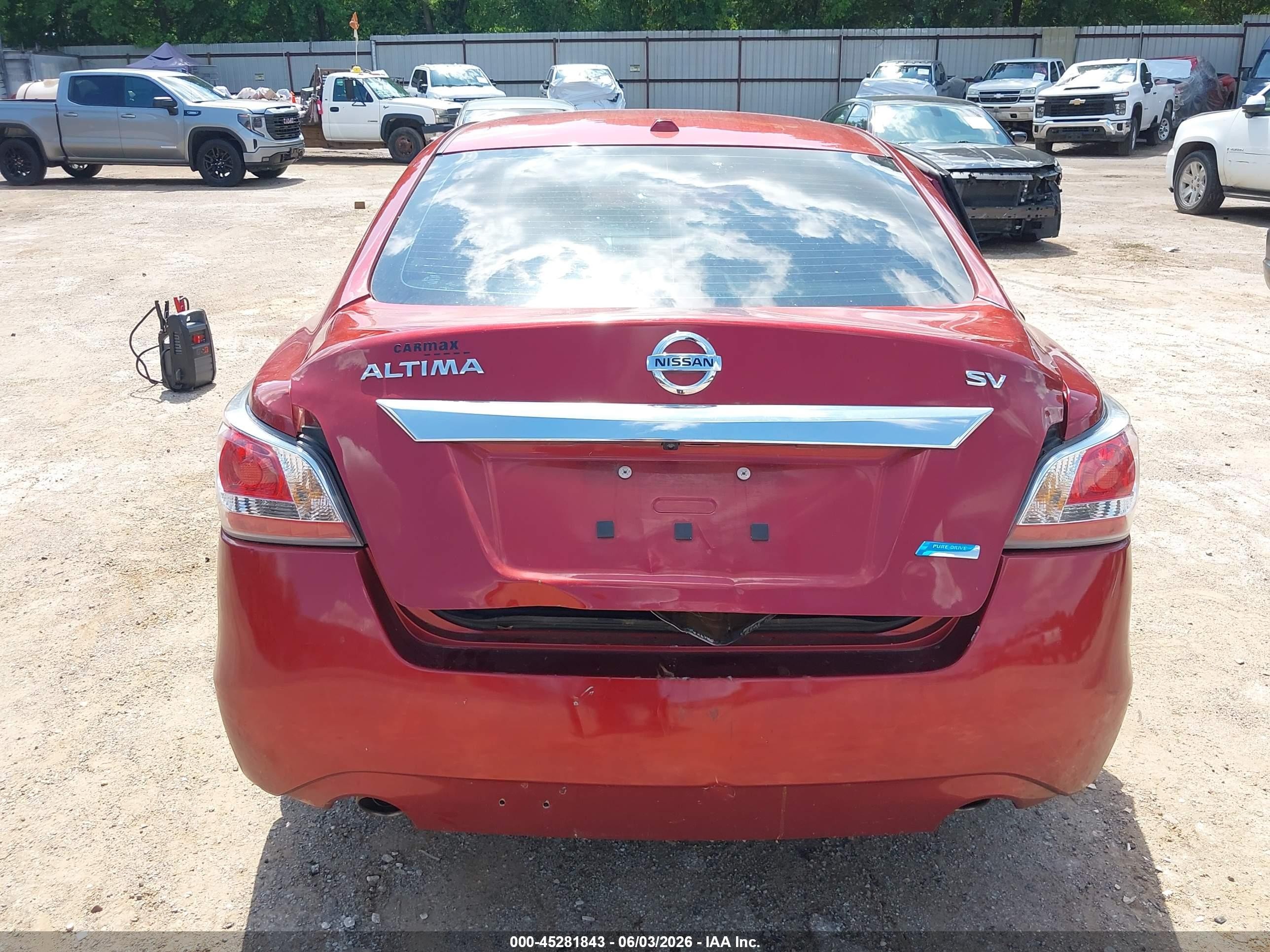 2014 Nissan Altima 2.5 Sv Burgundy vin: 1N4AL3AP2EN246024