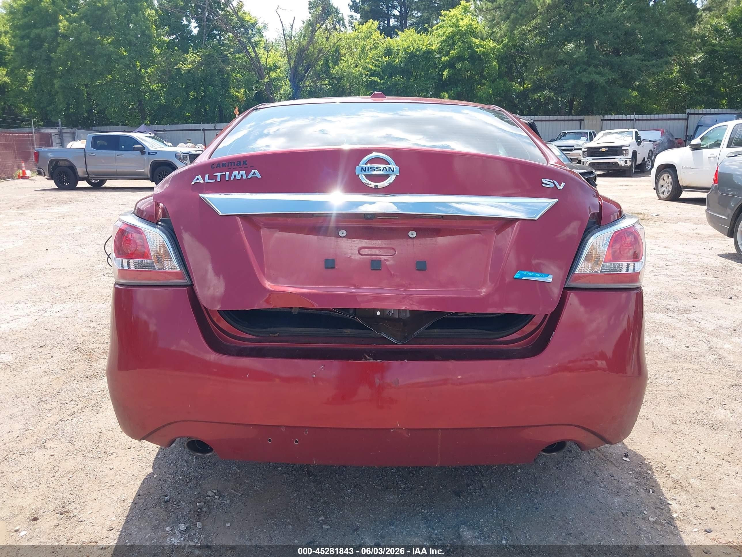 2014 Nissan Altima 2.5 Sv Burgundy vin: 1N4AL3AP2EN246024