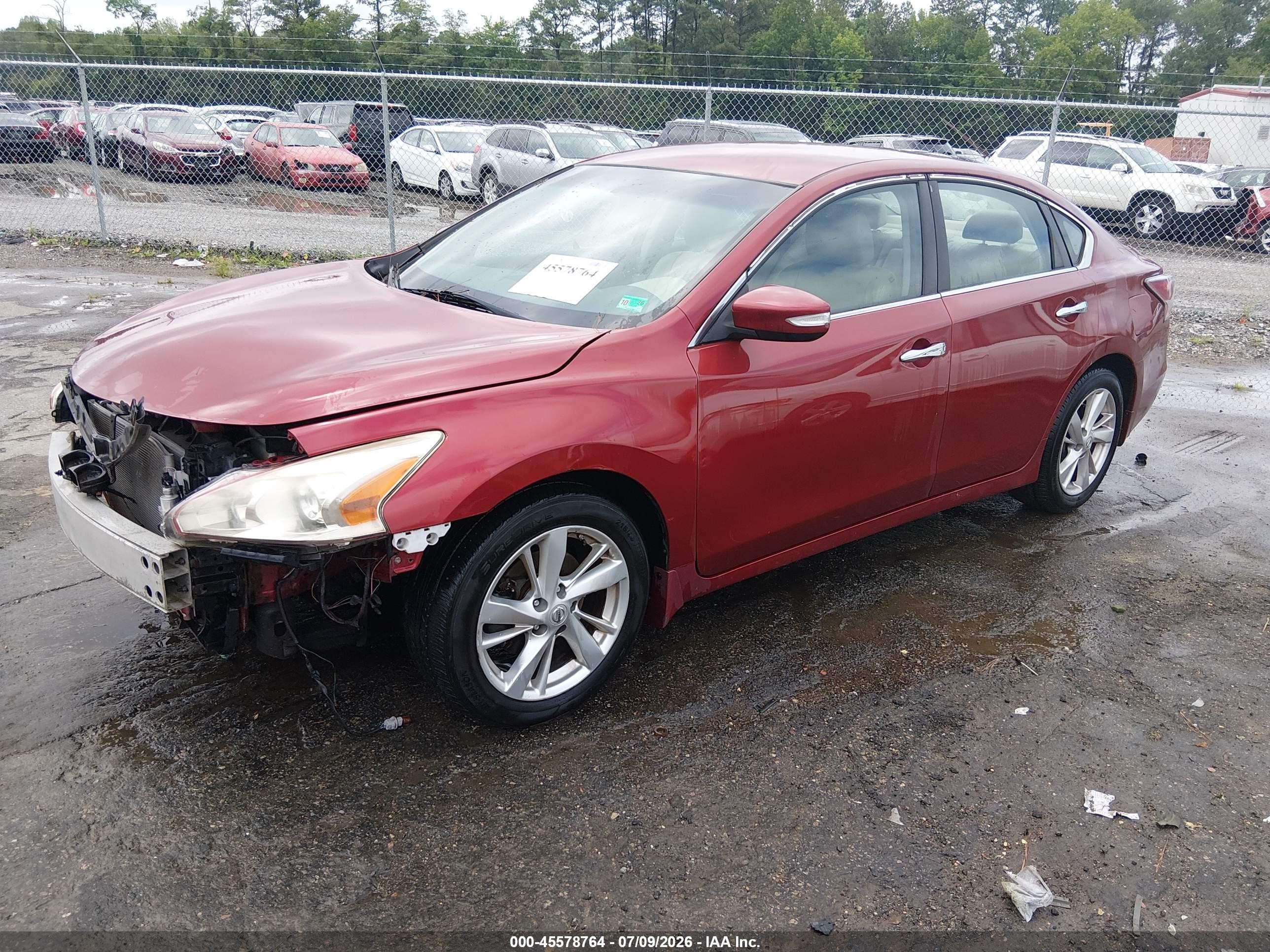 2014 Nissan Altima 2.5 Sl Red vin: 1N4AL3AP2EN332689