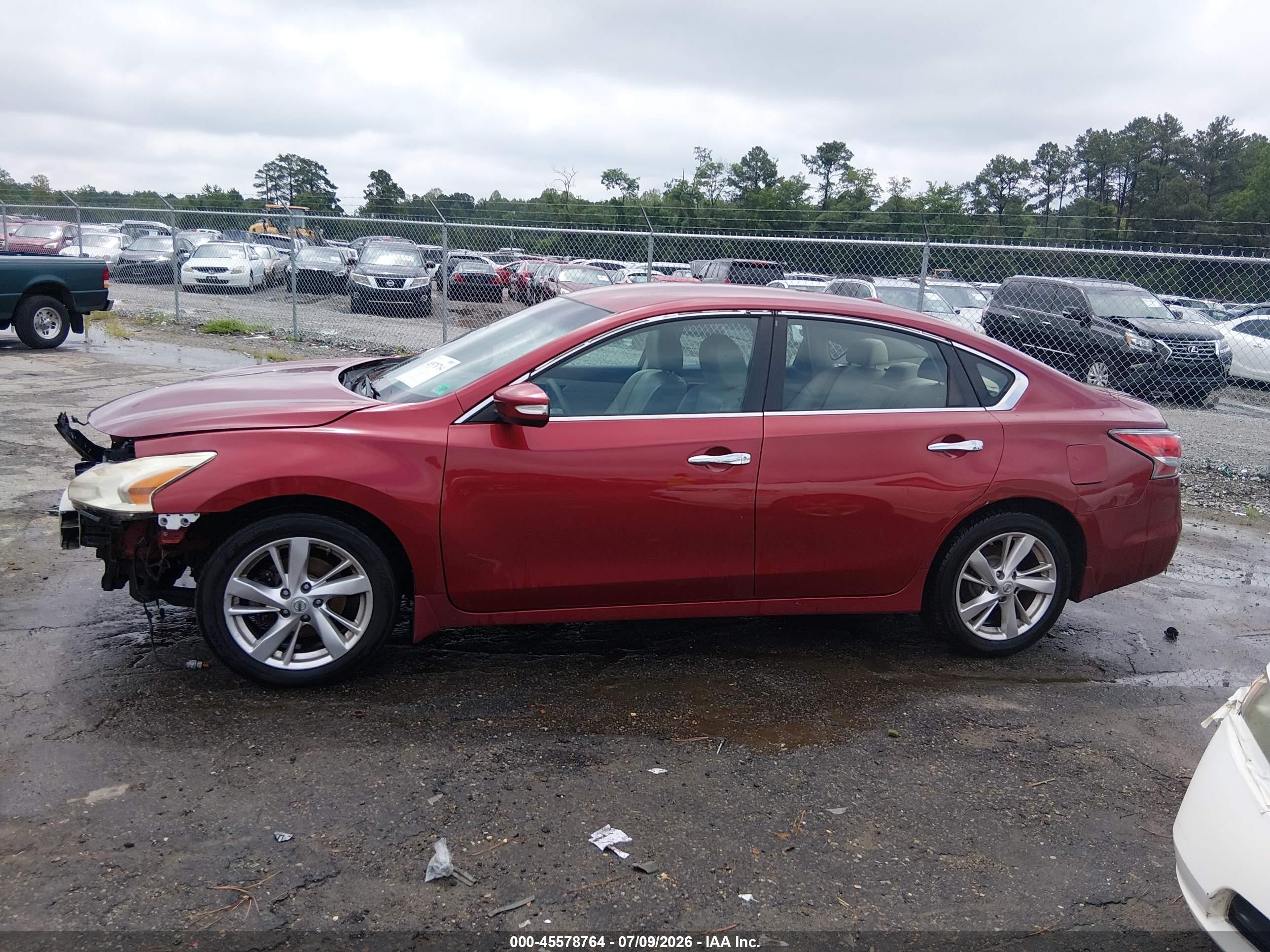 2014 Nissan Altima 2.5 Sl Red vin: 1N4AL3AP2EN332689