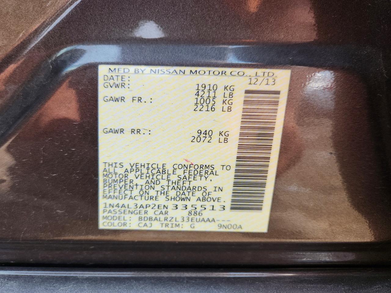2014 Nissan Altima 2.5 S Gray vin: 1N4AL3AP2EN335513