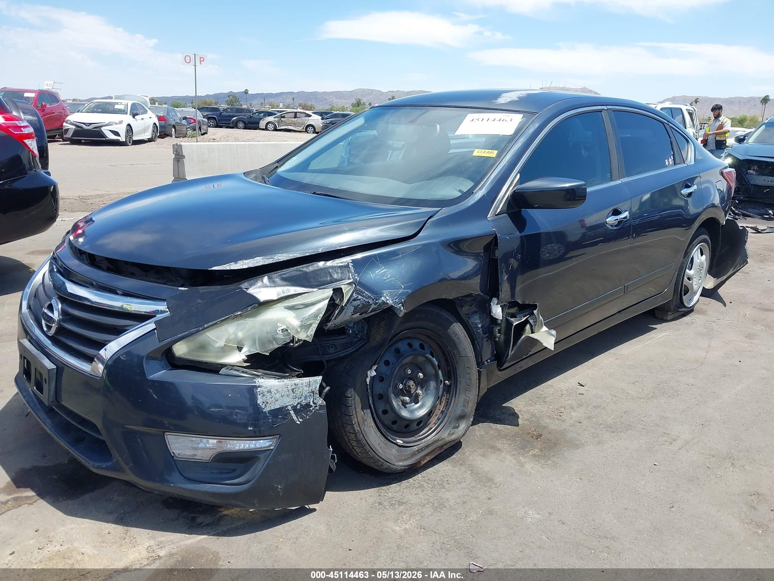 2014 Nissan Altima 2.5 S Синий vin: 1N4AL3AP2EN339173
