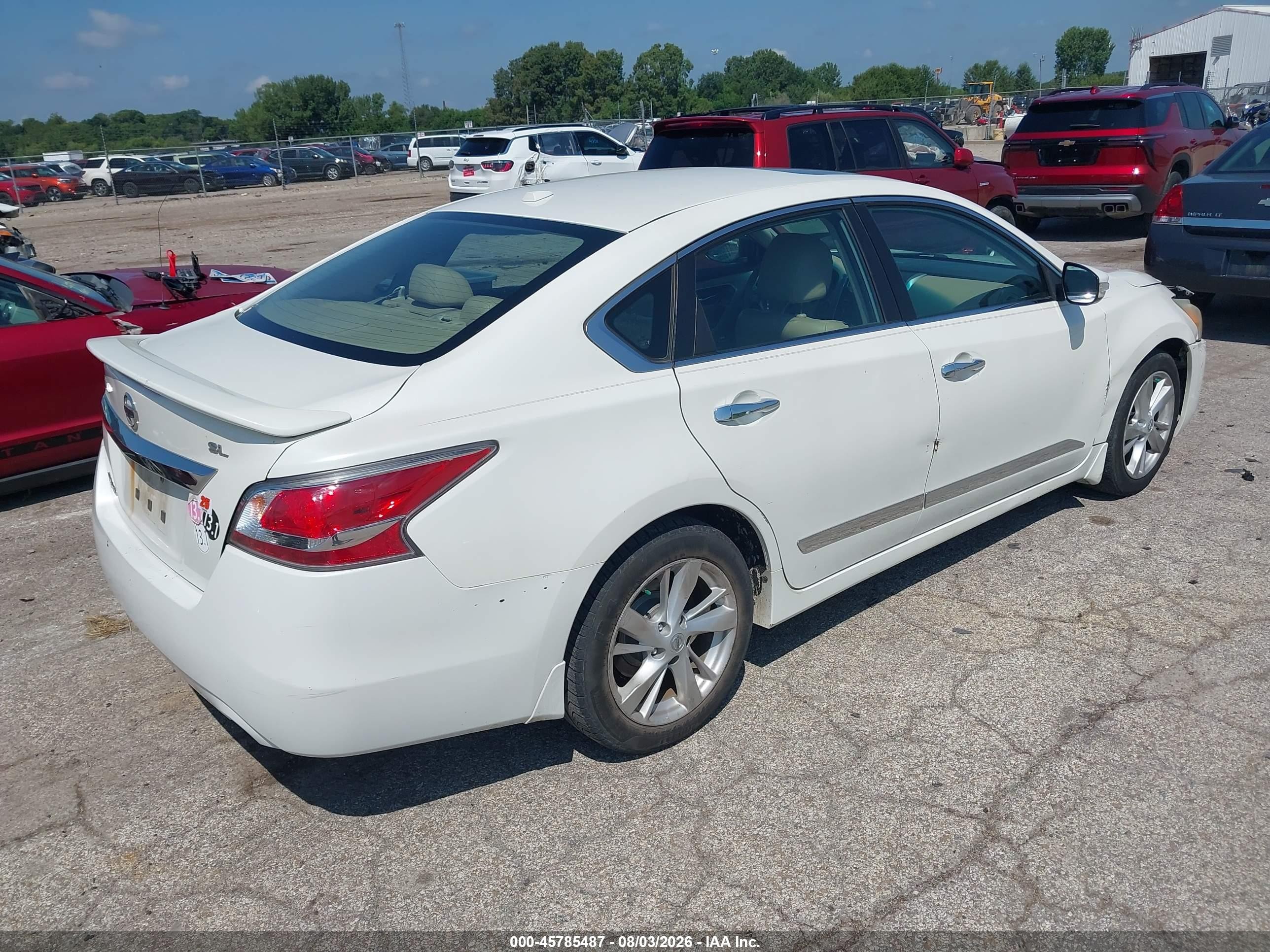 2015 Nissan Altima 2.5 Sl White vin: 1N4AL3AP2FC115446