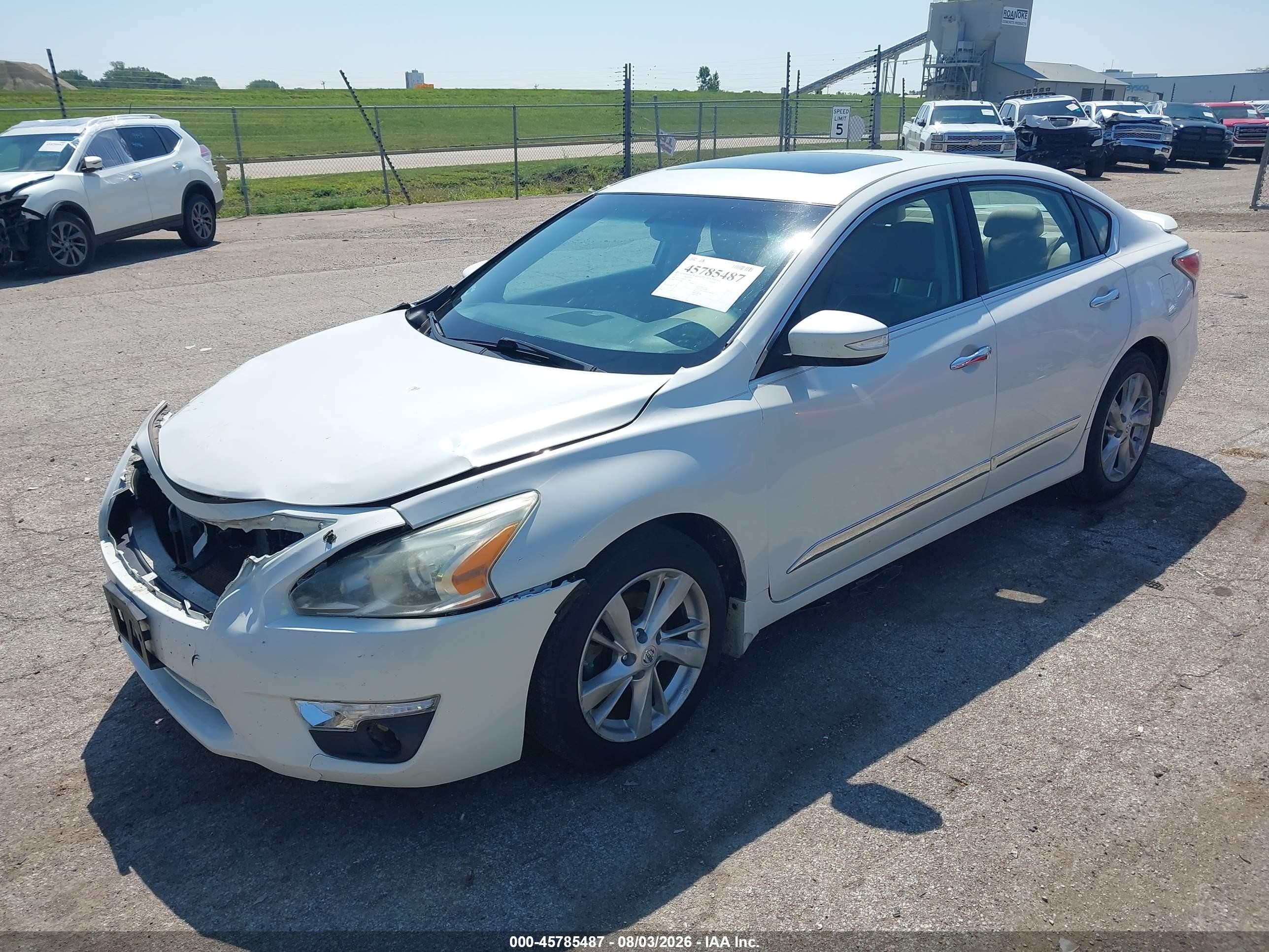 2015 Nissan Altima 2.5 Sl White vin: 1N4AL3AP2FC115446