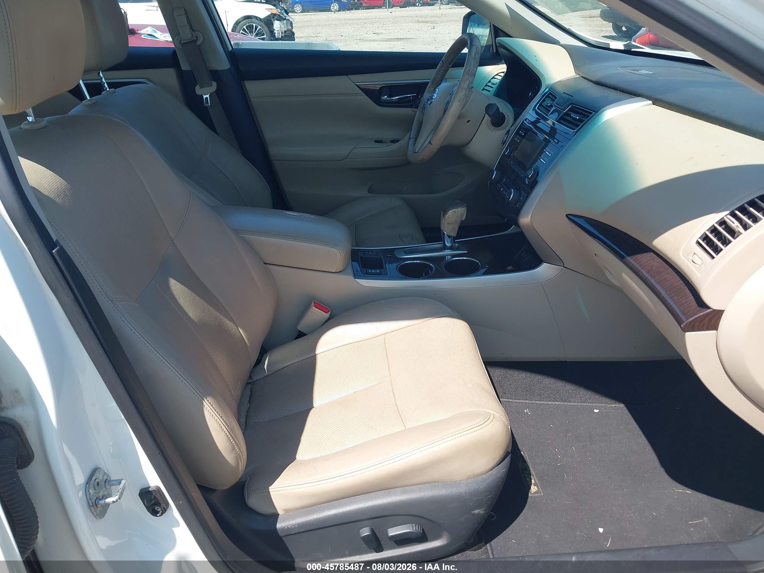 2015 Nissan Altima 2.5 Sl White vin: 1N4AL3AP2FC115446