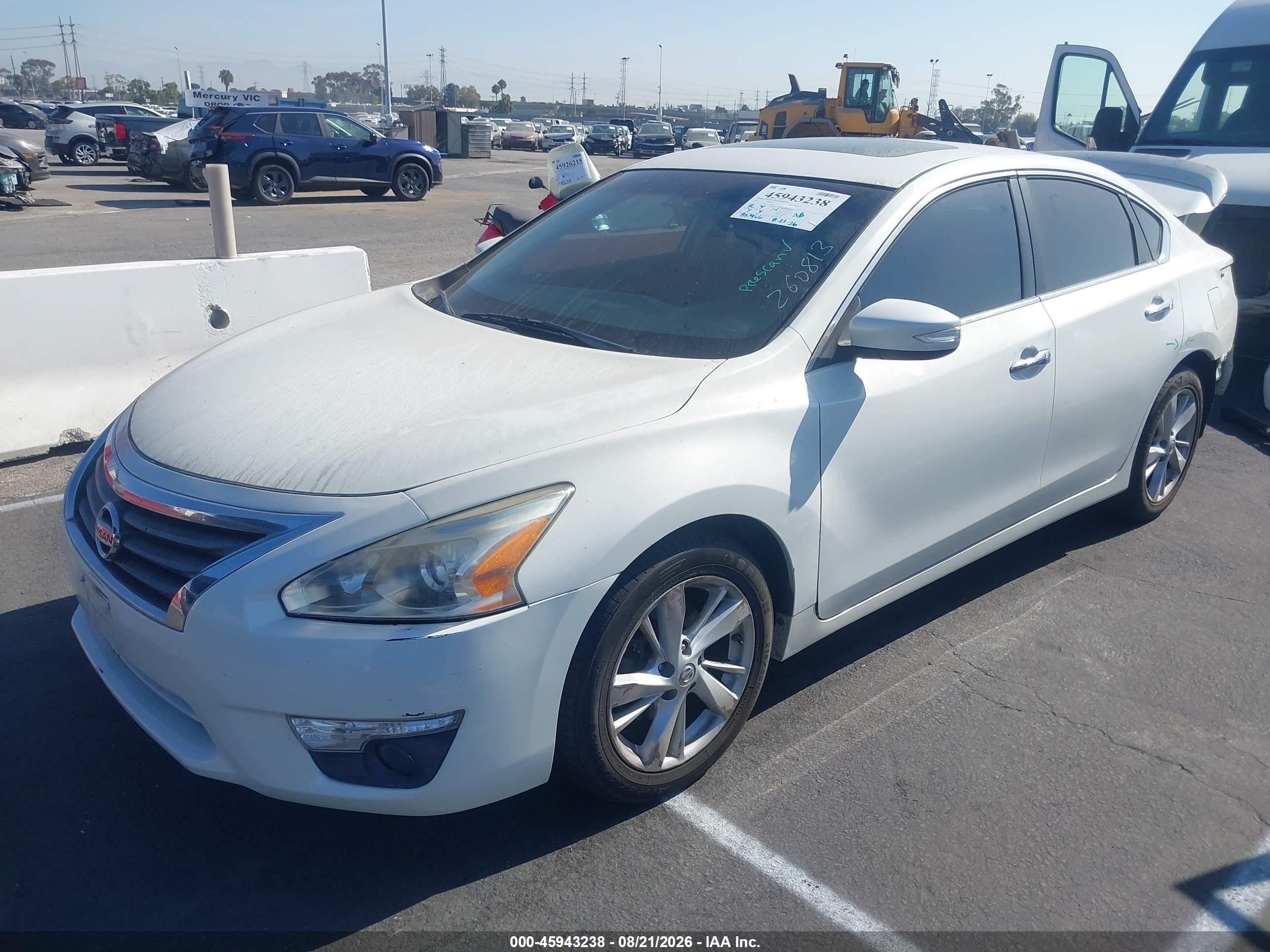 2015 Nissan Altima 2.5 Sv White vin: 1N4AL3AP2FC134188