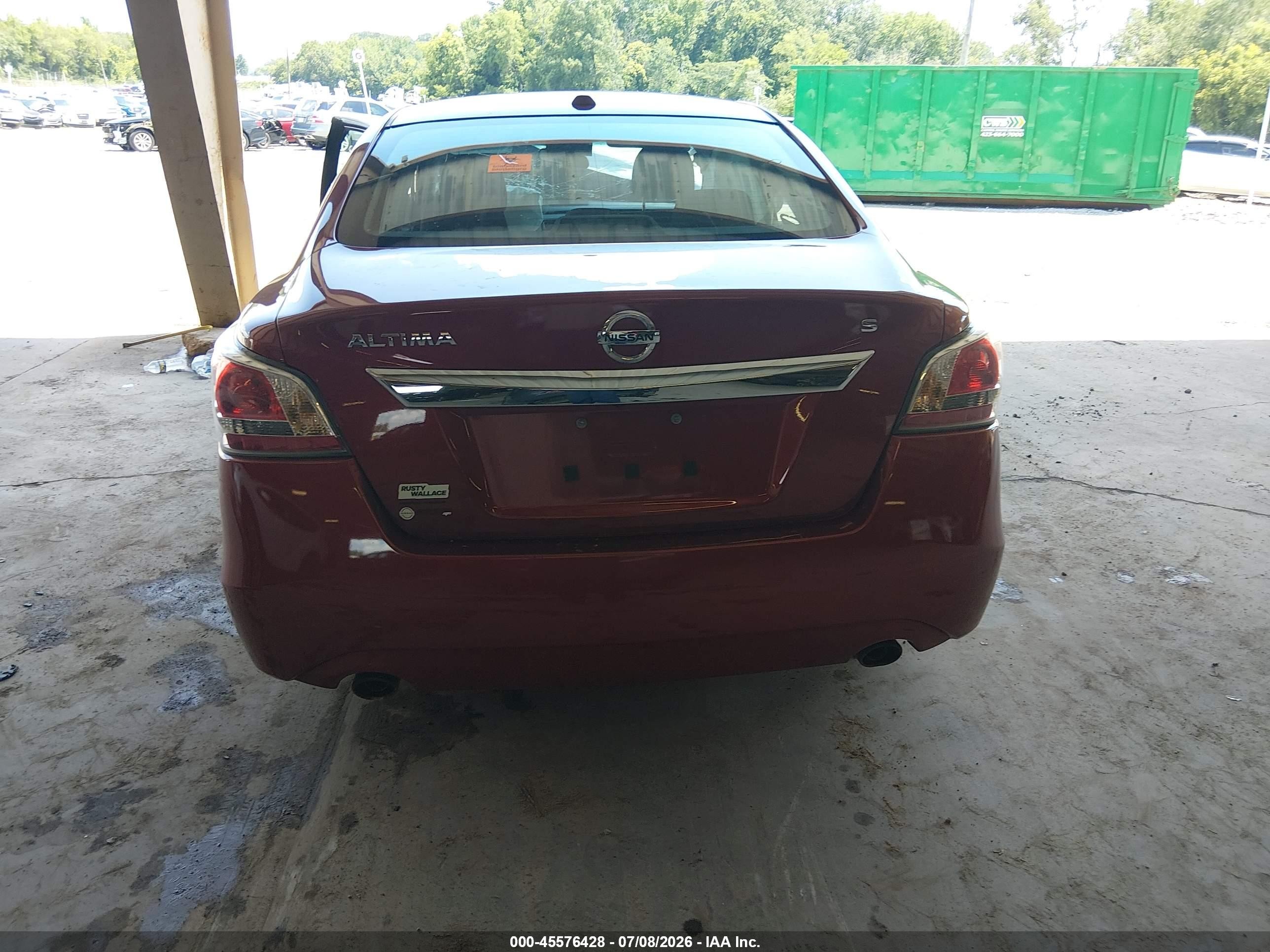 2015 Nissan Altima 2.5 S Red vin: 1N4AL3AP2FC162220
