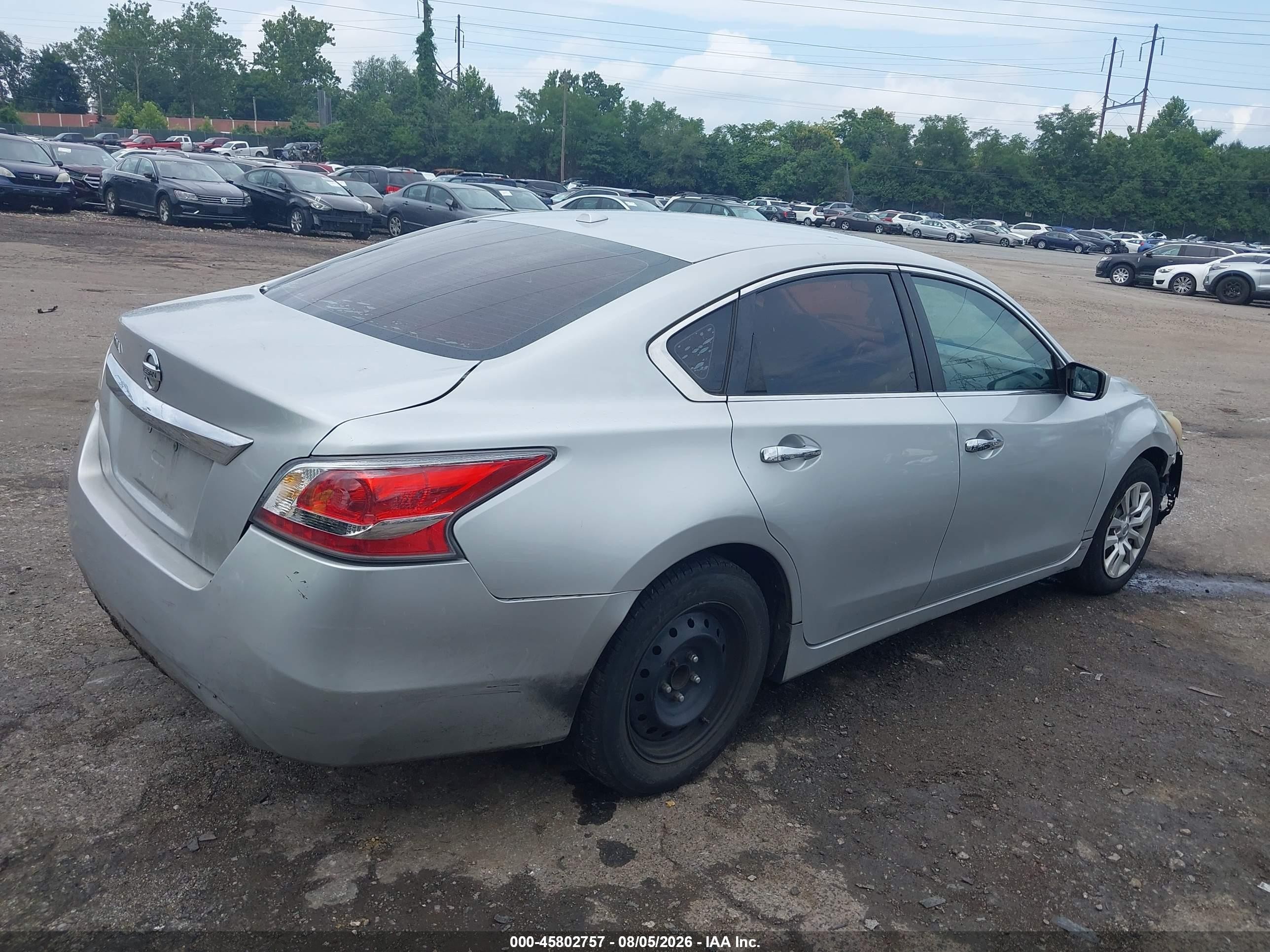 2015 Nissan Altima 2.5/2.5 S/2.5 Sl/2.5 Sv Silver vin: 1N4AL3AP2FC198148