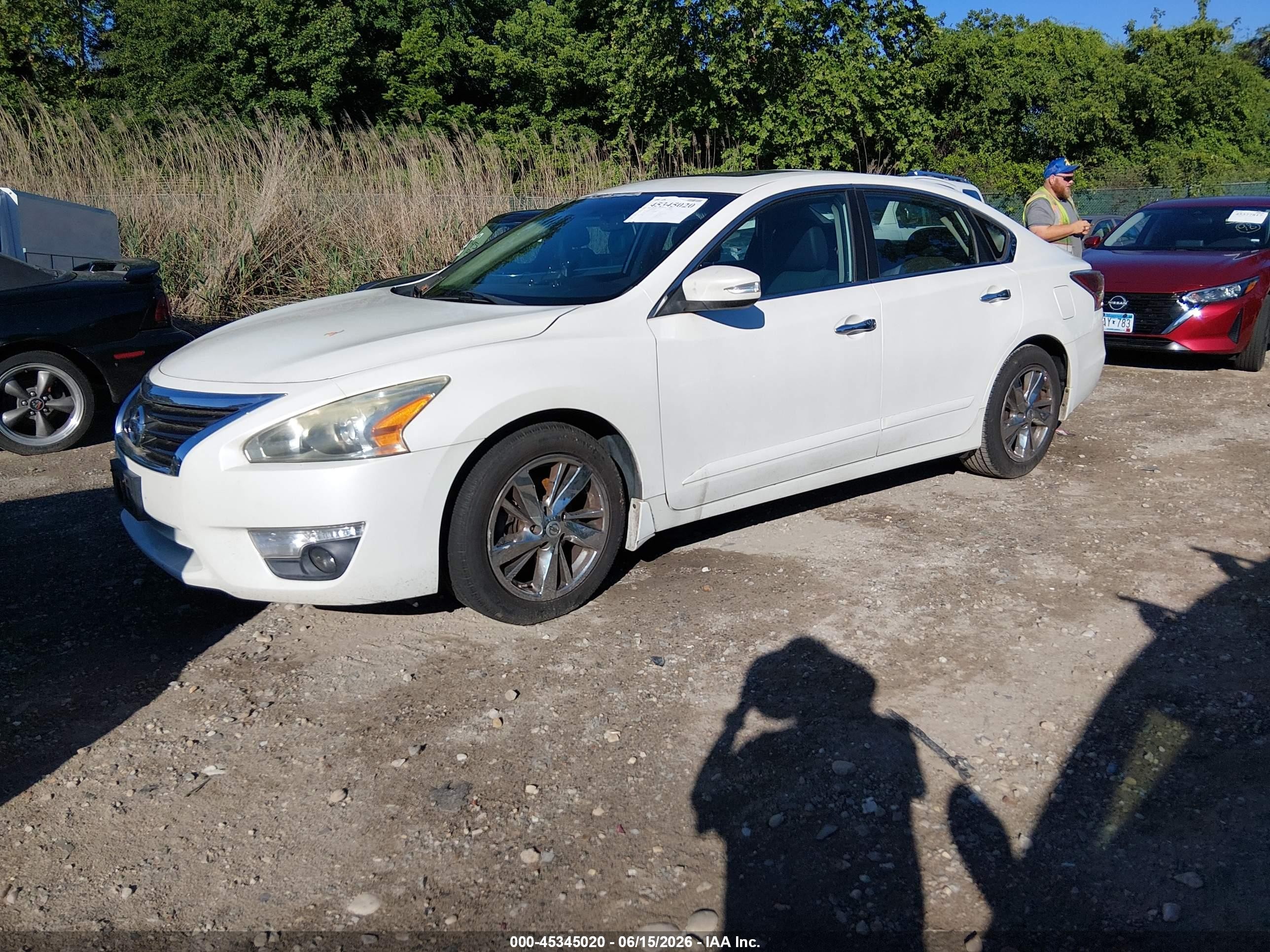 2015 Nissan Altima 2.5 Sl White vin: 1N4AL3AP2FC214946