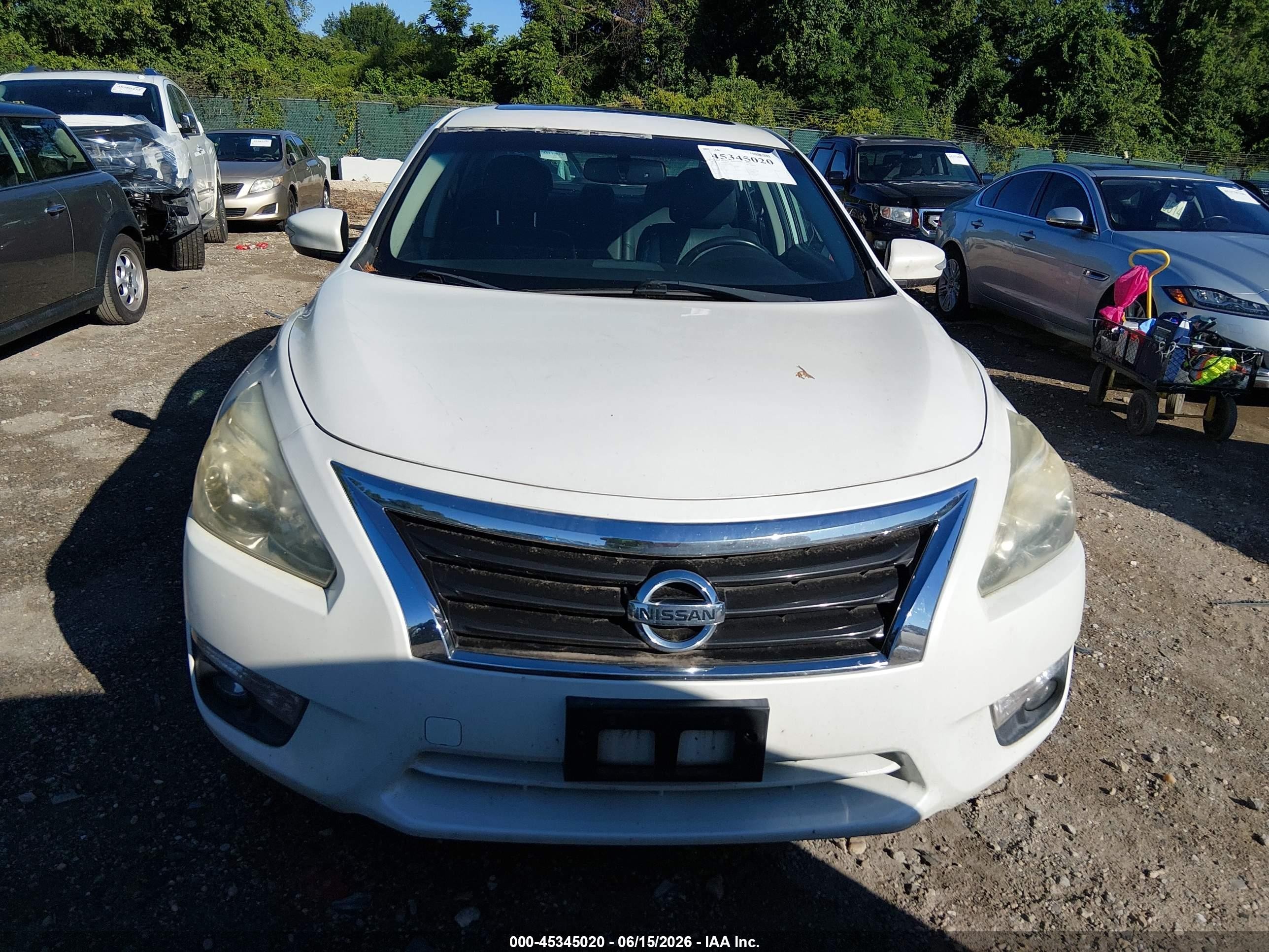 2015 Nissan Altima 2.5 Sl White vin: 1N4AL3AP2FC214946
