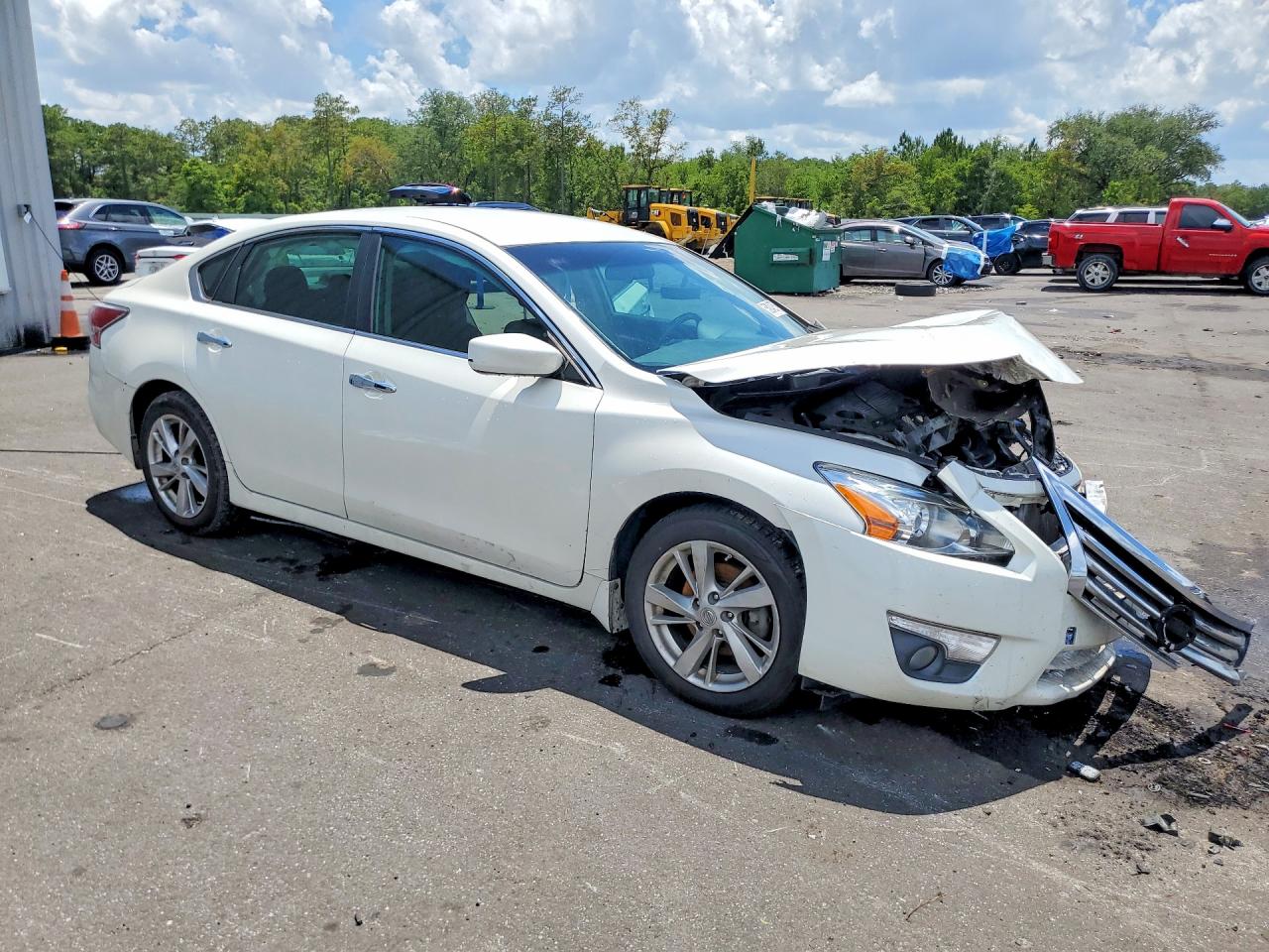 2015 Nissan Altima 2.5 Sv White vin: 1N4AL3AP2FC221914