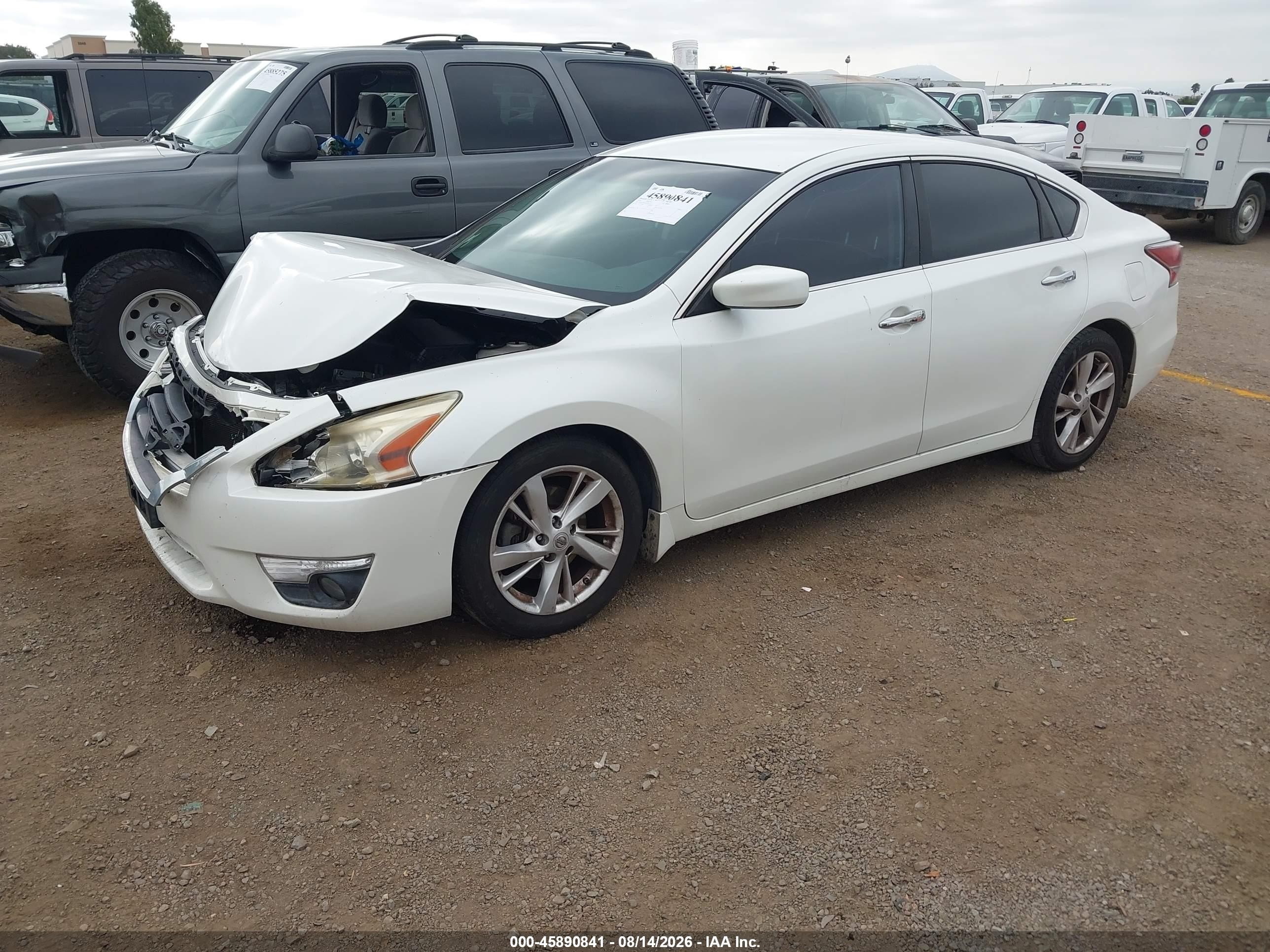2015 Nissan Altima 2.5 Sv White vin: 1N4AL3AP2FC226837