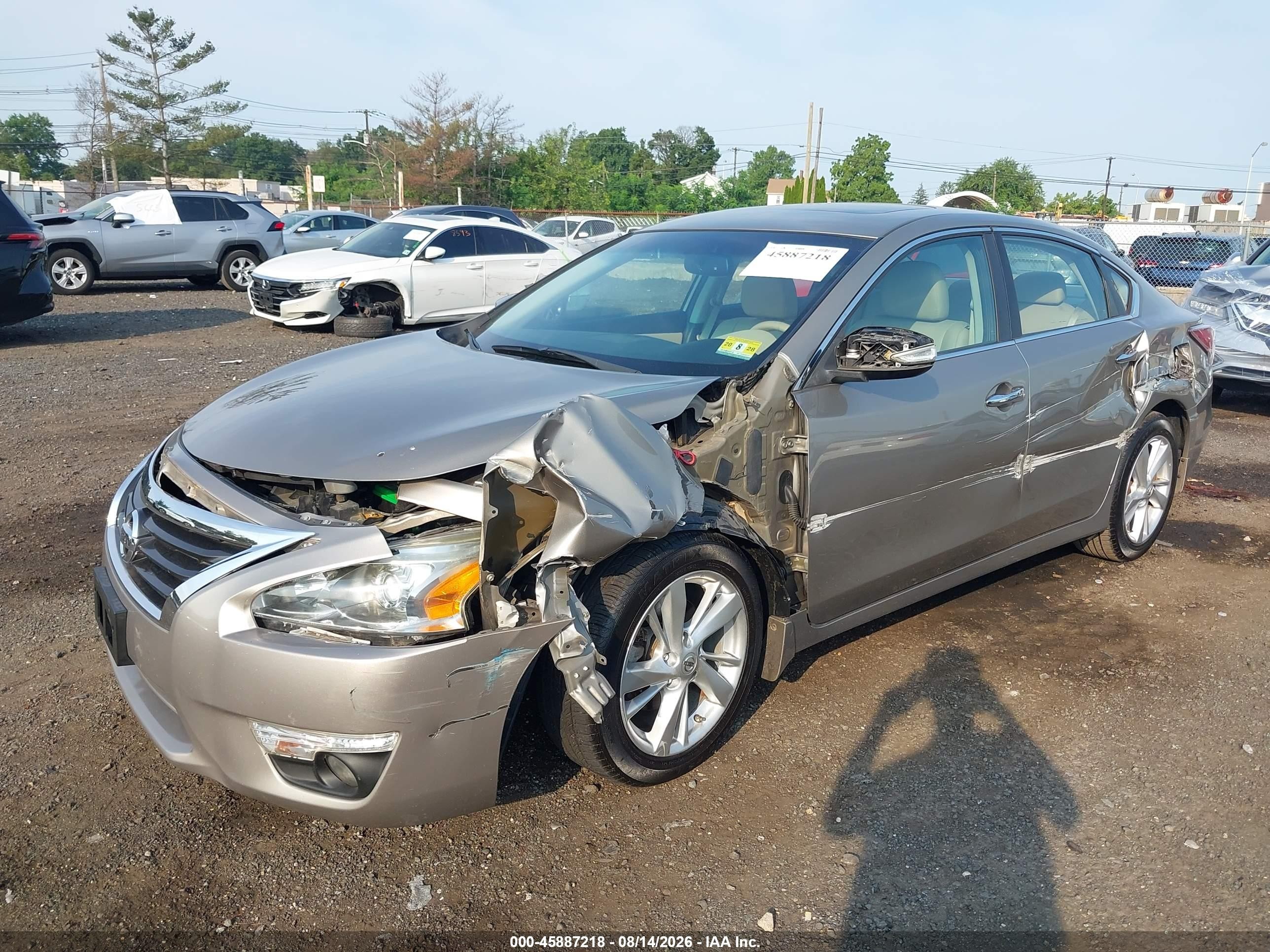 2015 Nissan Altima 2.5 Sl Beige vin: 1N4AL3AP2FC232010