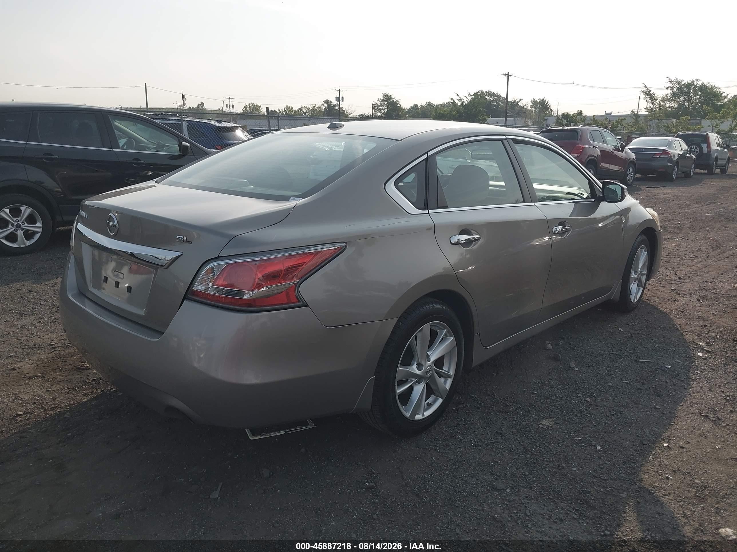2015 Nissan Altima 2.5 Sl Beige vin: 1N4AL3AP2FC232010