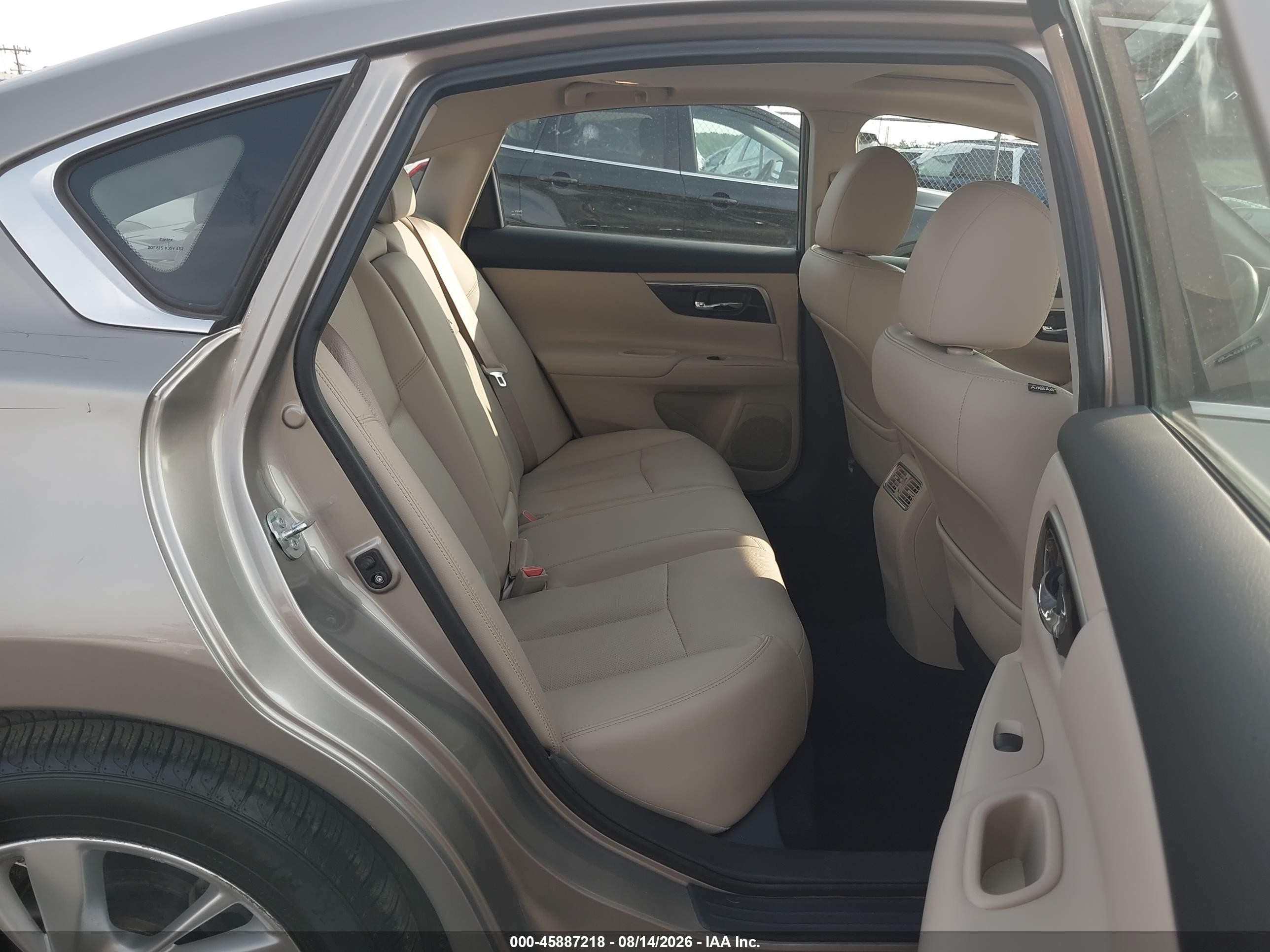 2015 Nissan Altima 2.5 Sl Beige vin: 1N4AL3AP2FC232010