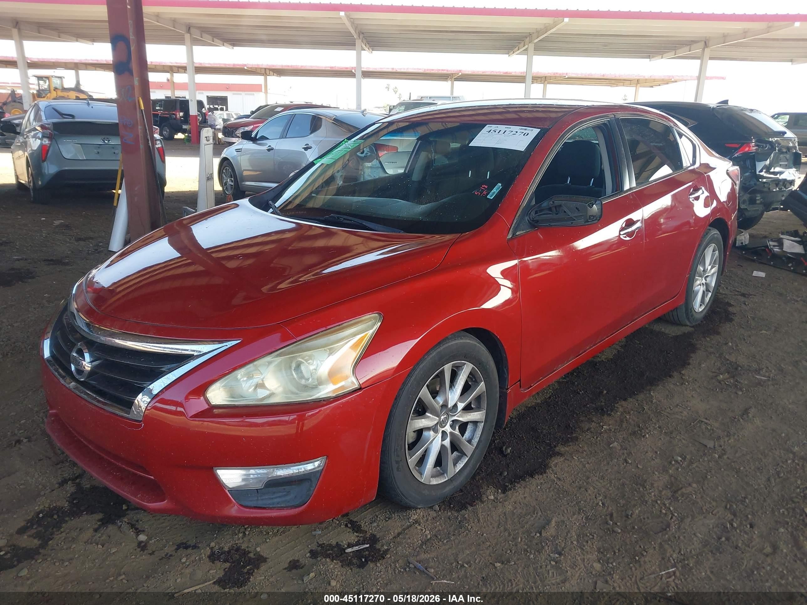 2015 Nissan Altima 2.5 S Red vin: 1N4AL3AP2FC273981