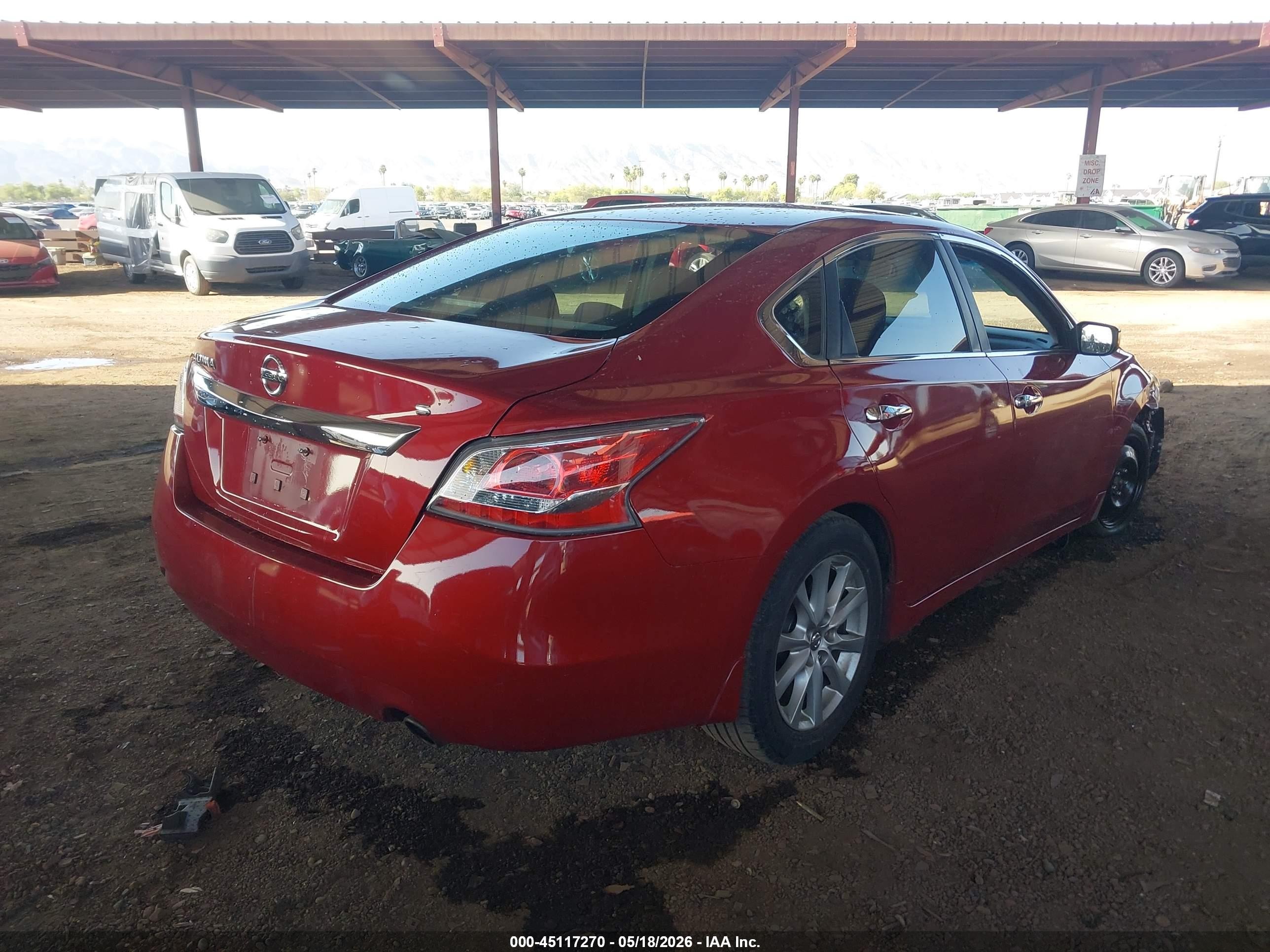 2015 Nissan Altima 2.5 S Red vin: 1N4AL3AP2FC273981