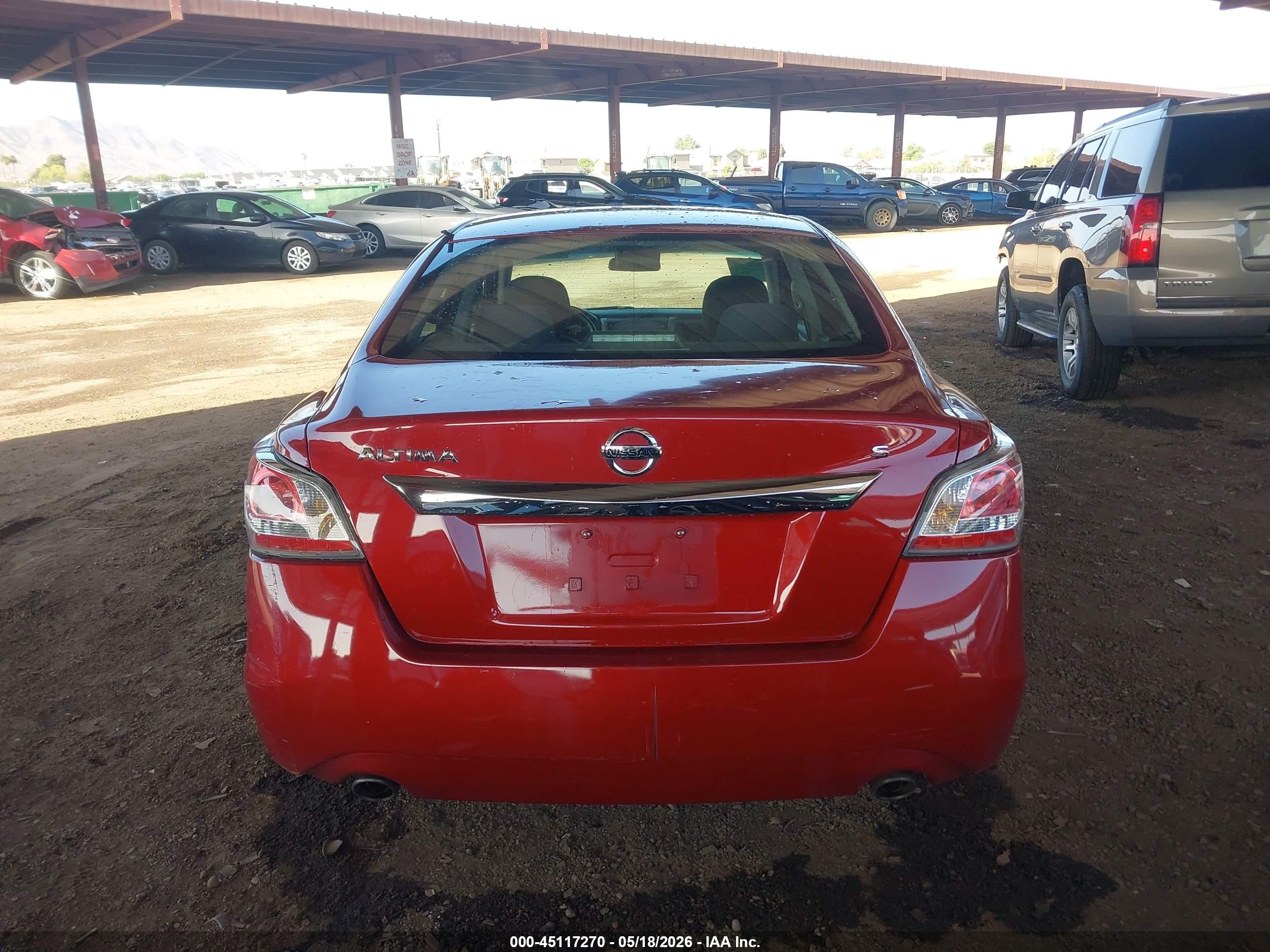 2015 Nissan Altima 2.5 S Red vin: 1N4AL3AP2FC273981