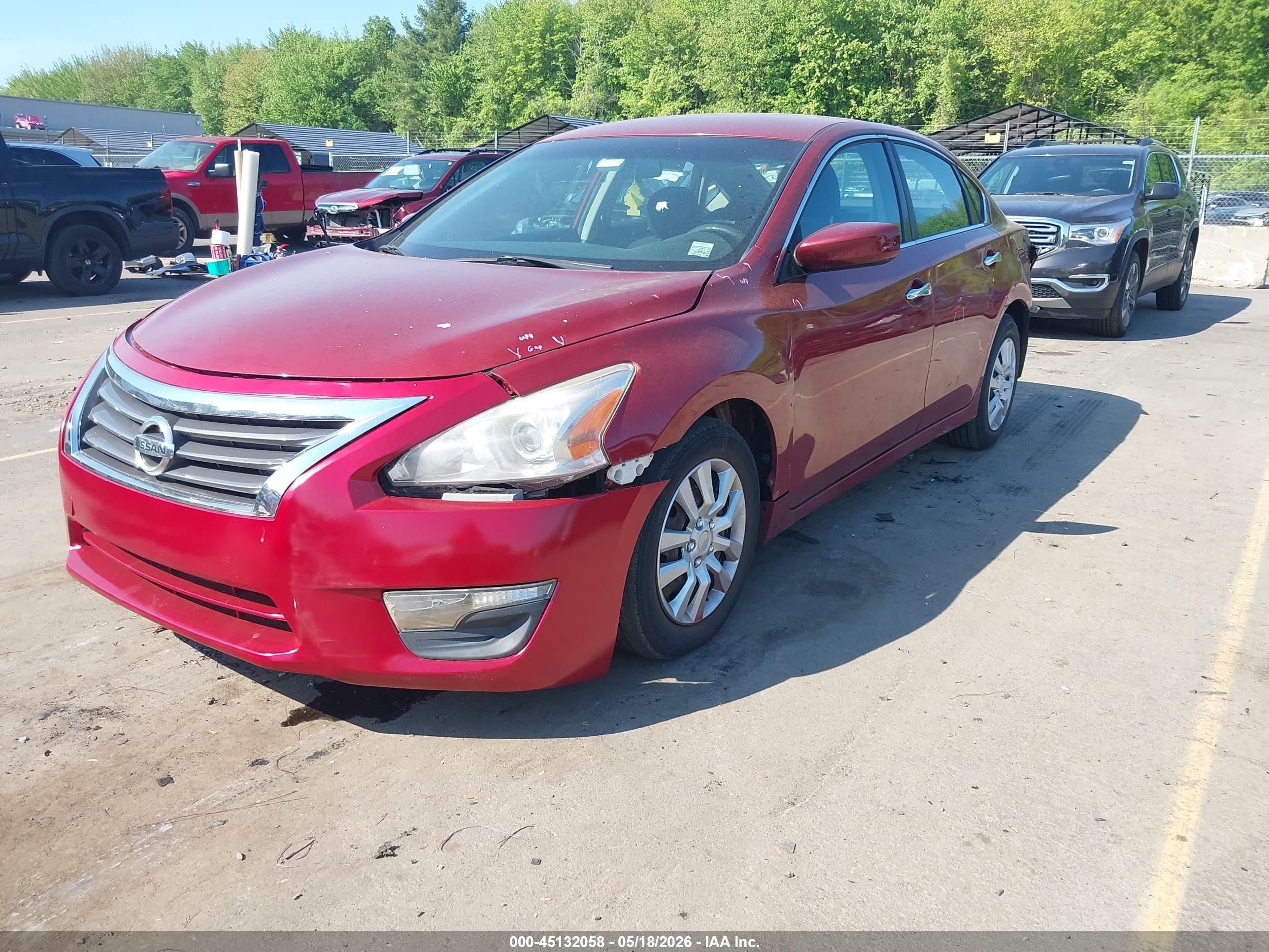 2015 Nissan Altima 2.5/2.5 S/2.5 Sl/2.5 Sv Red vin: 1N4AL3AP2FC279425