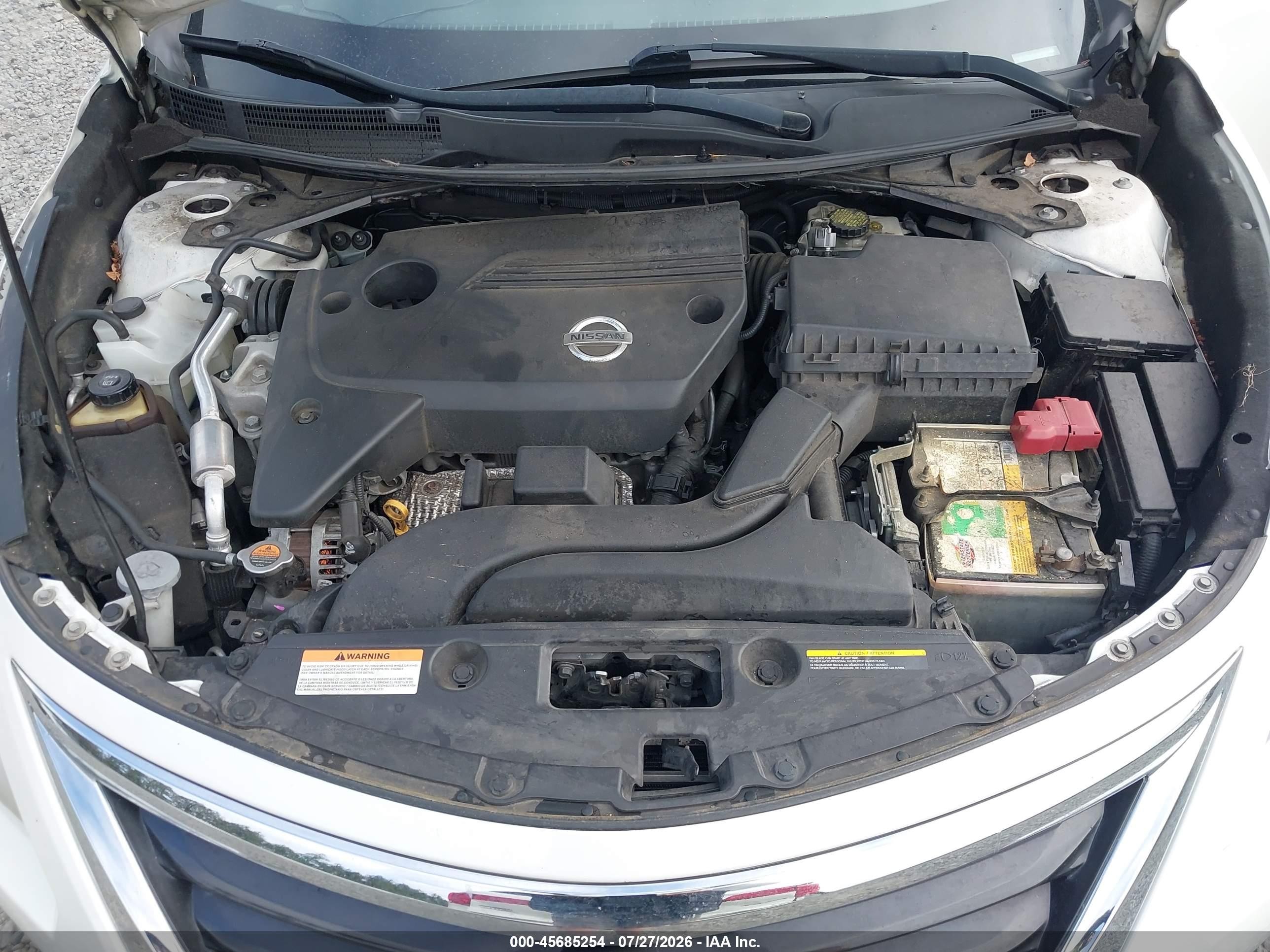 2015 Nissan Altima 2.5 S White vin: 1N4AL3AP2FC282261