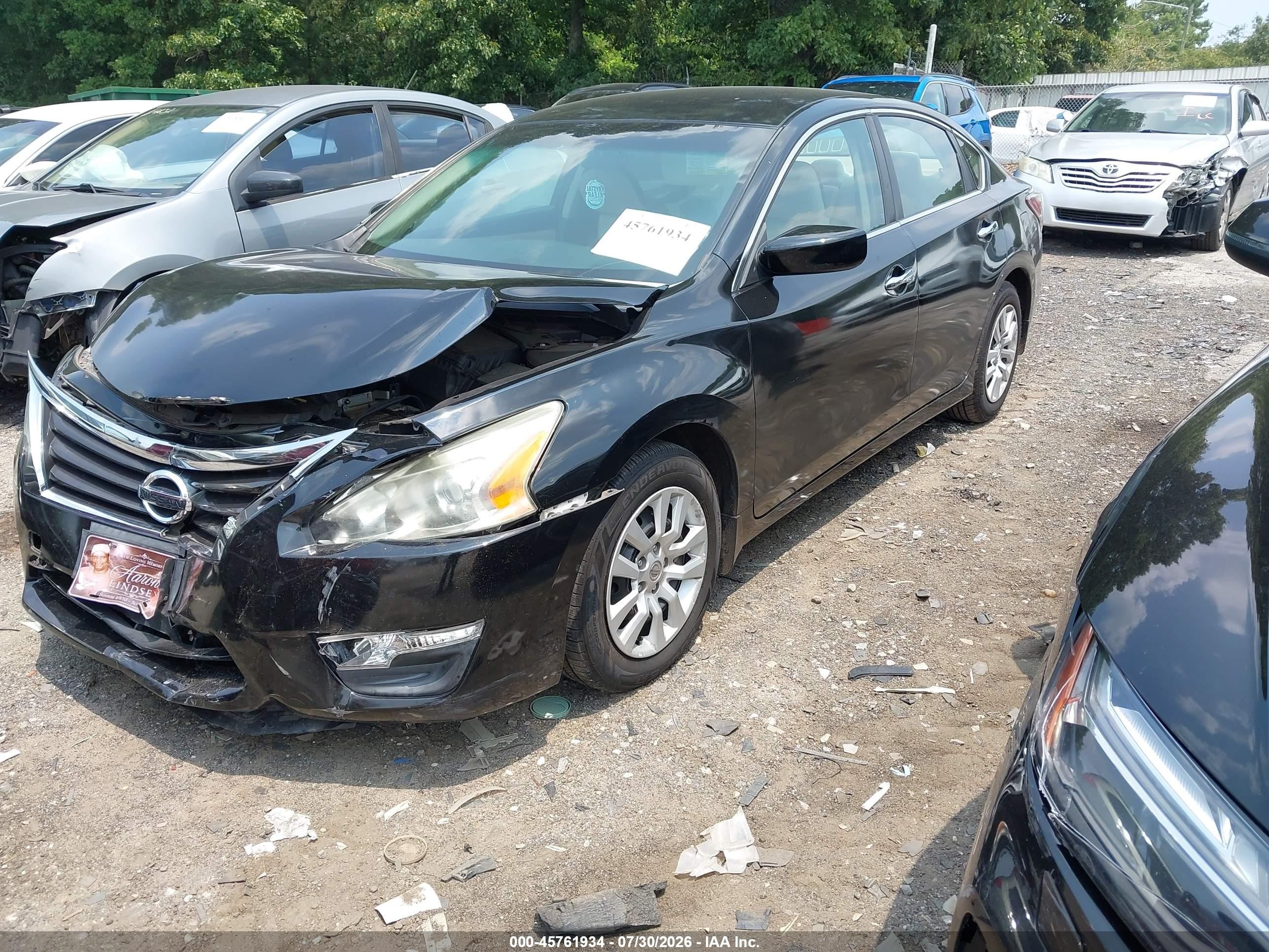 2015 Nissan Altima 2.5 S Black vin: 1N4AL3AP2FC294958