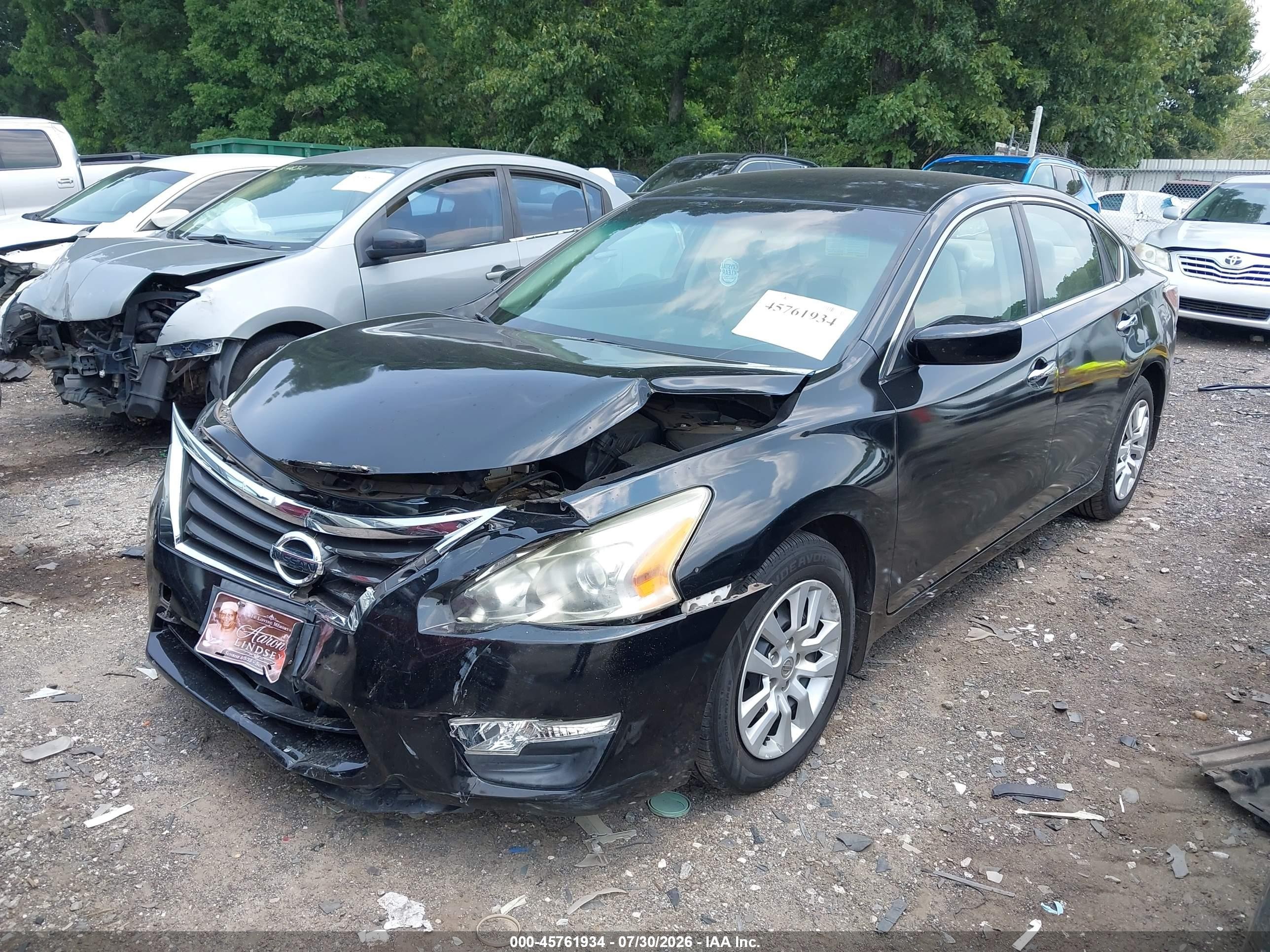 2015 Nissan Altima 2.5 S Black vin: 1N4AL3AP2FC294958