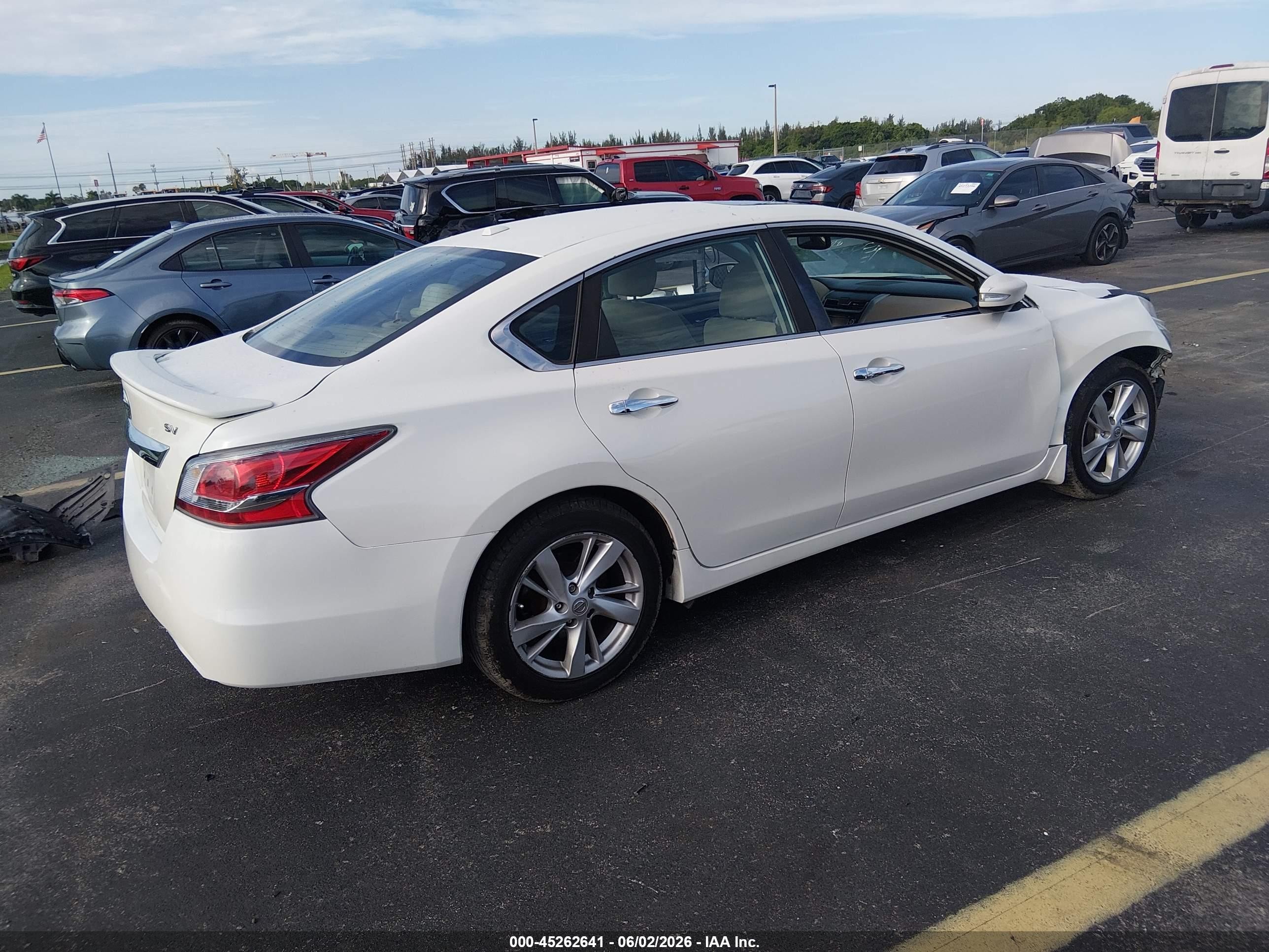 2015 Nissan Altima 2.5 Sv White vin: 1N4AL3AP2FC425368