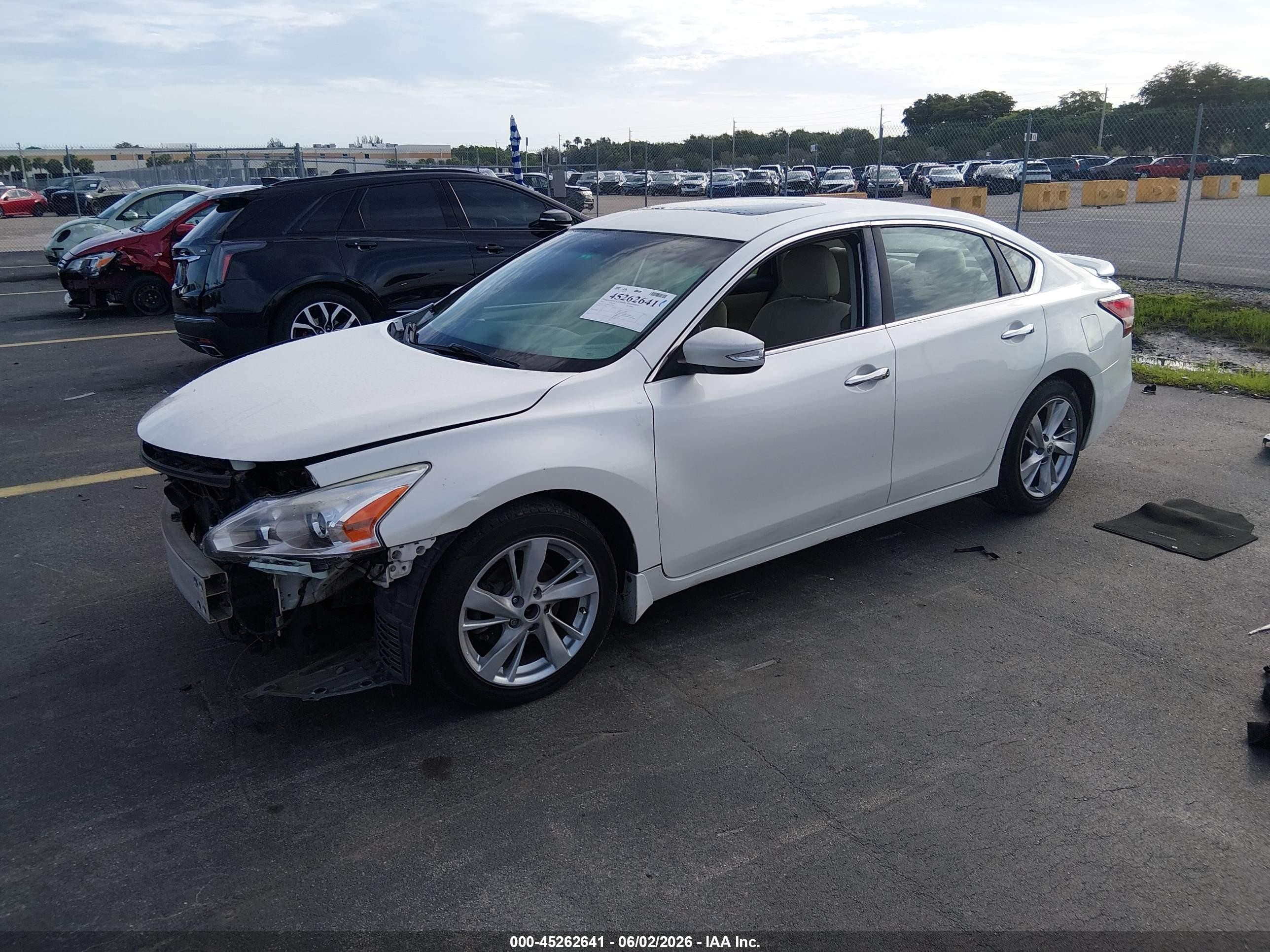 2015 Nissan Altima 2.5 Sv White vin: 1N4AL3AP2FC425368