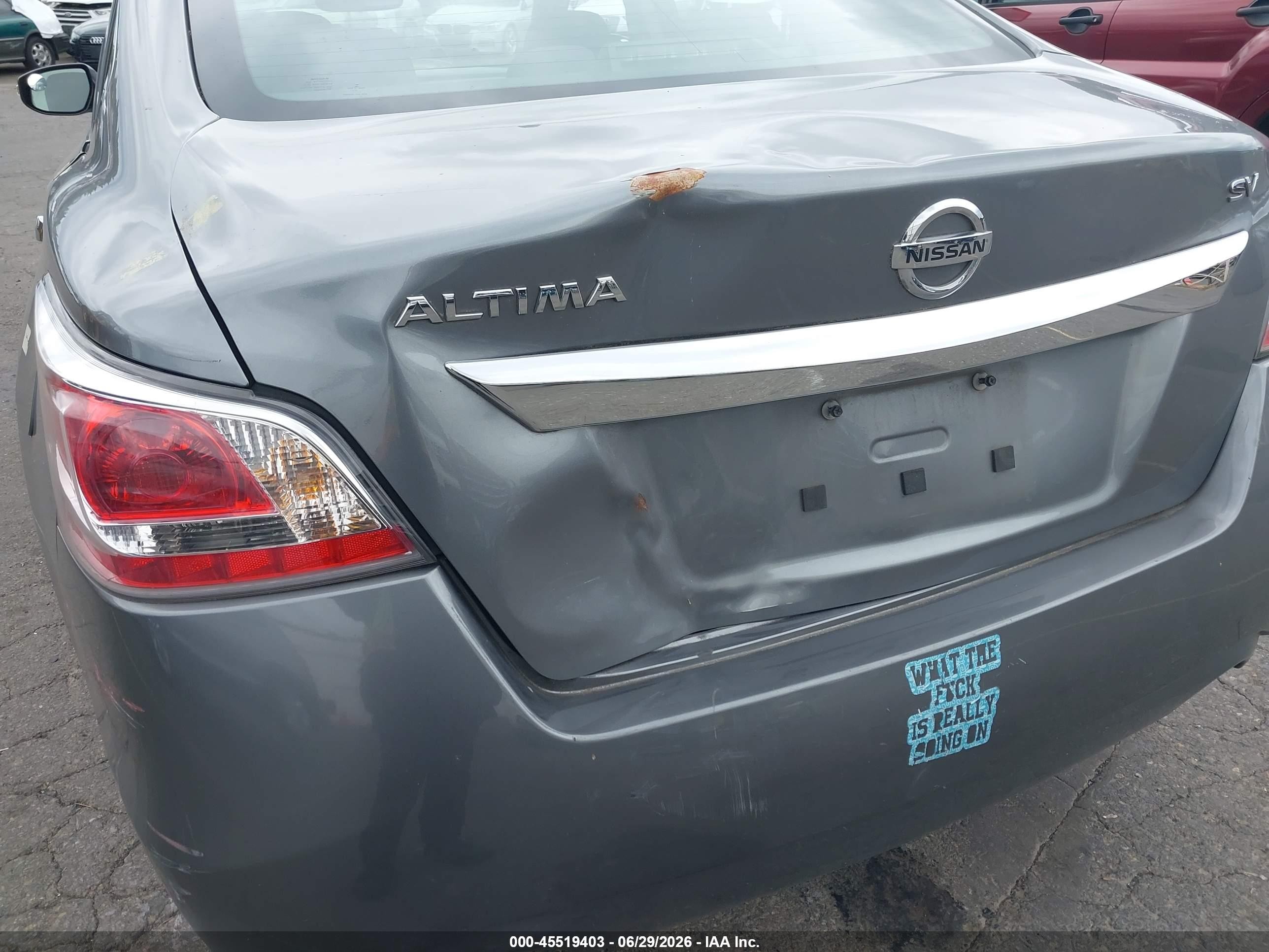 2015 Nissan Altima 2.5 Sv Gray vin: 1N4AL3AP2FC456331