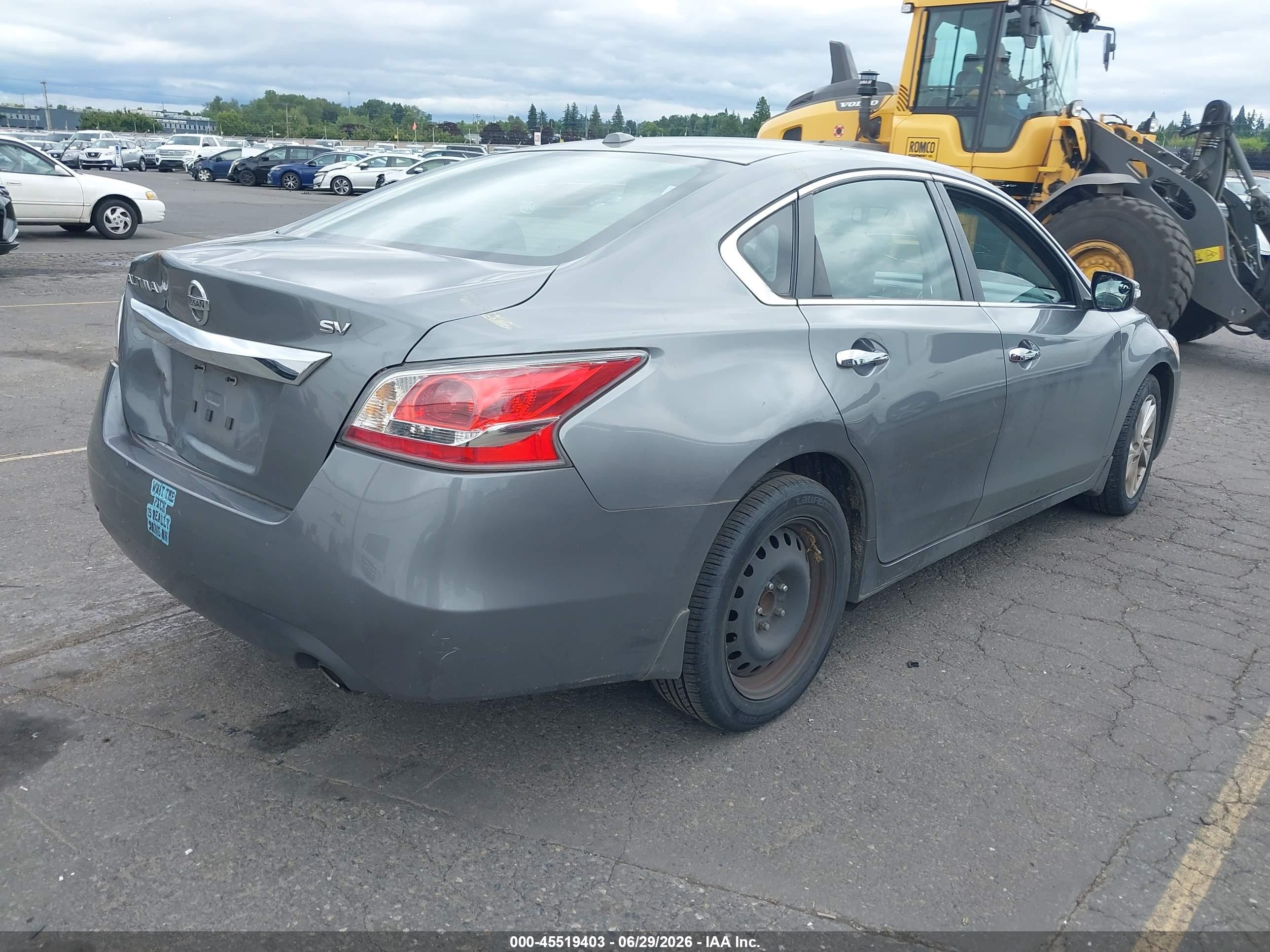2015 Nissan Altima 2.5 Sv Gray vin: 1N4AL3AP2FC456331