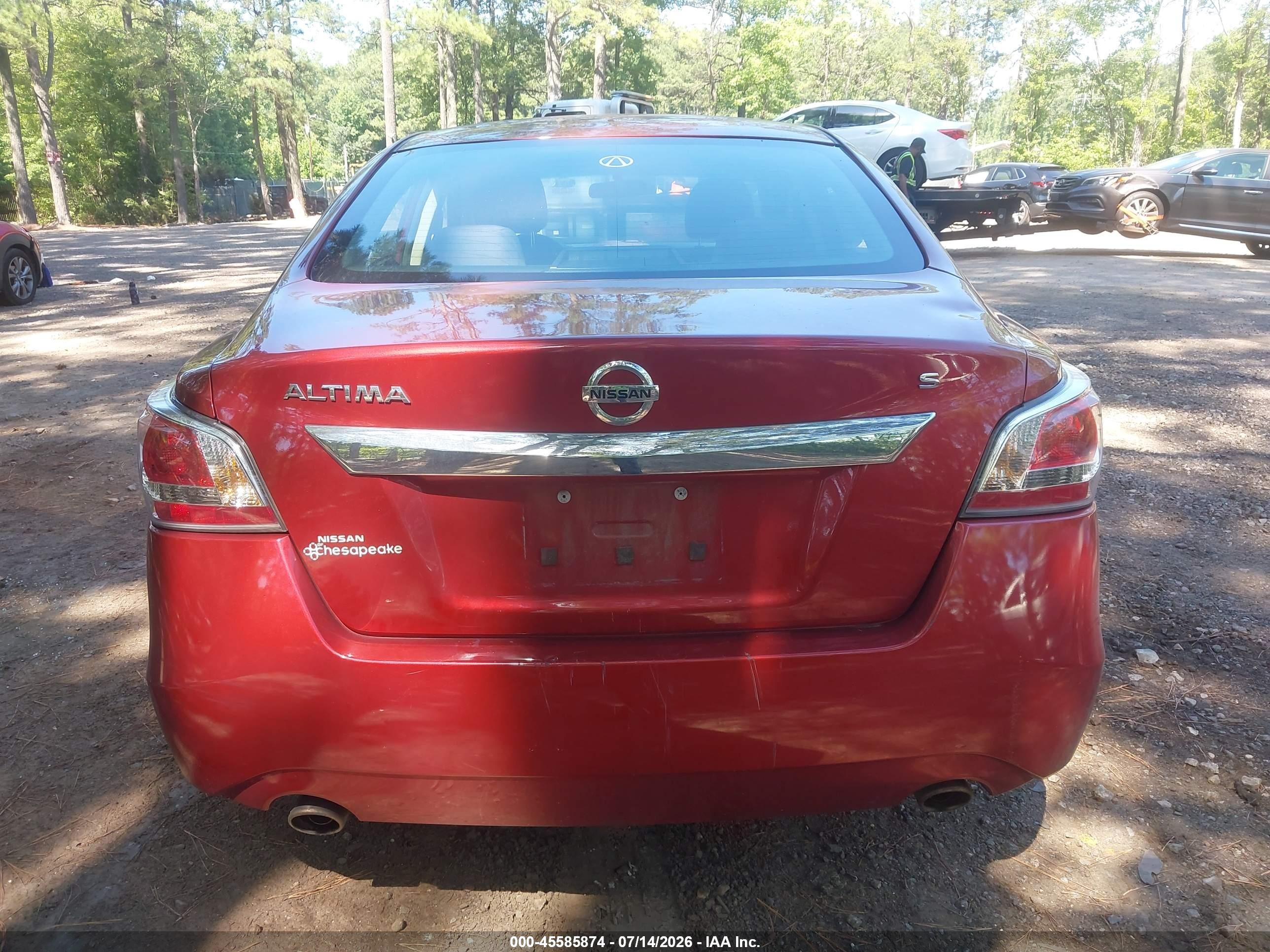 2015 Nissan Altima 2.5 S Красный vin: 1N4AL3AP2FC473033
