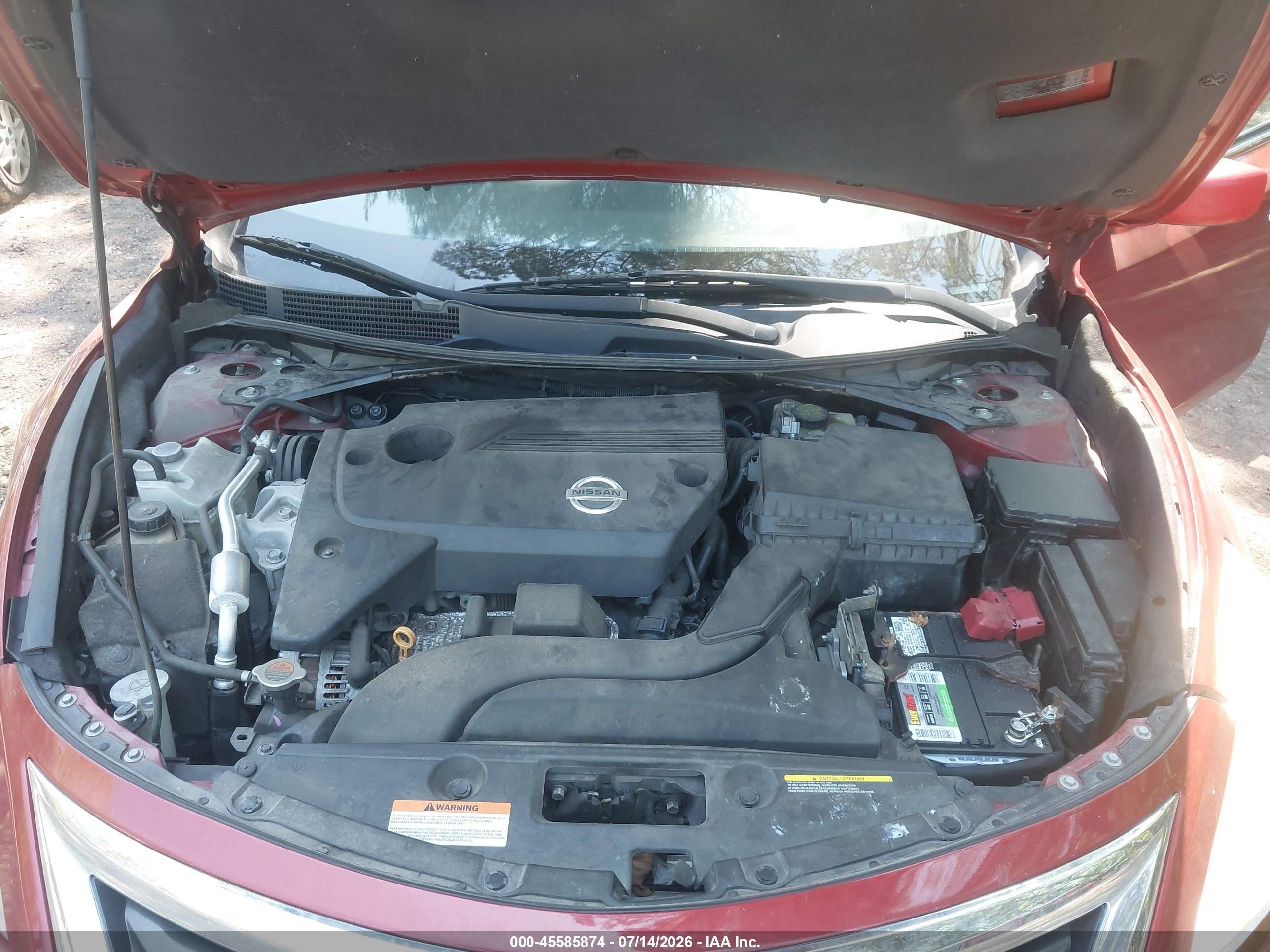 2015 Nissan Altima 2.5 S Красный vin: 1N4AL3AP2FC473033