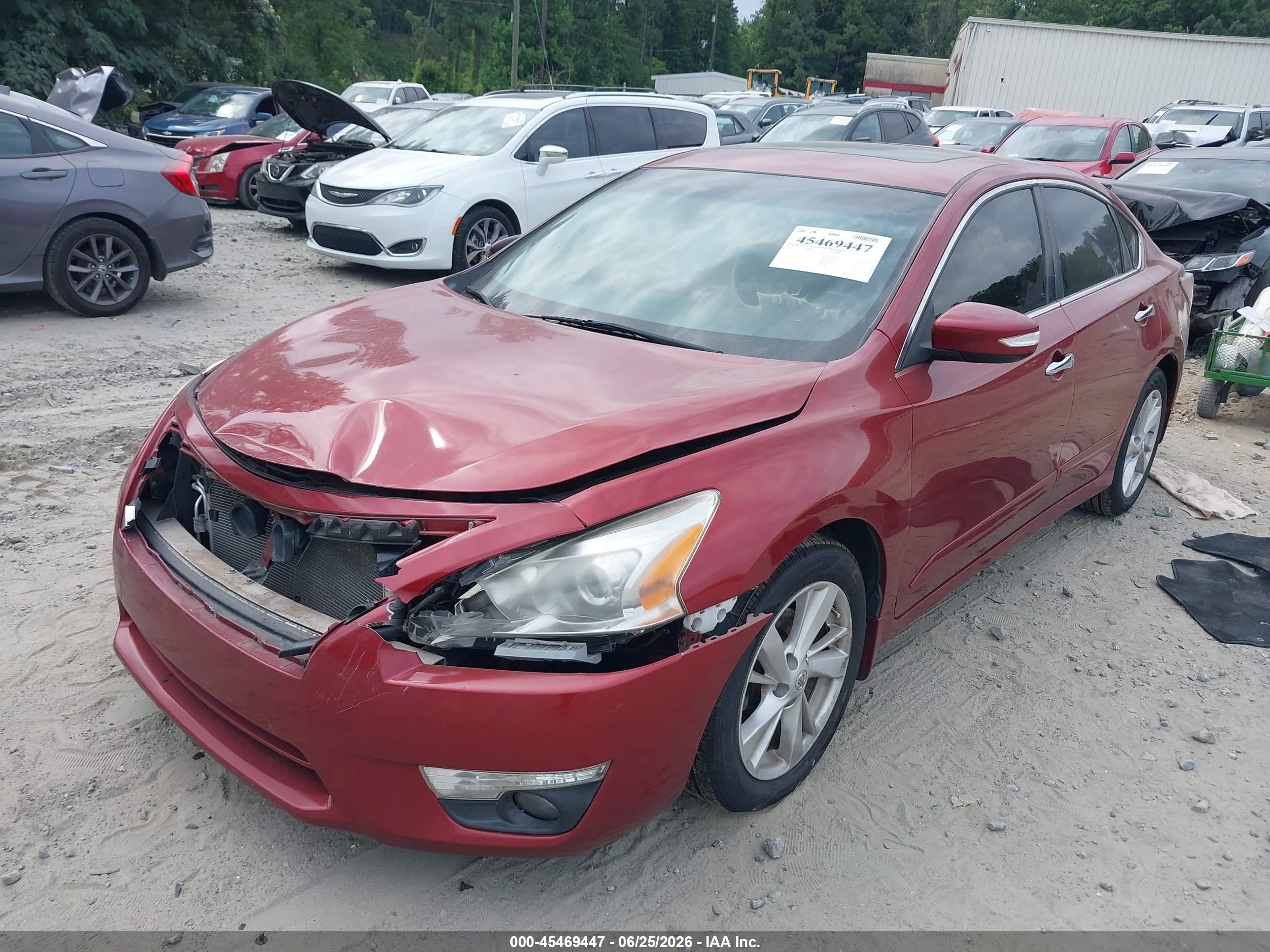 2015 Nissan Altima 2.5 Sv Red vin: 1N4AL3AP2FC569972