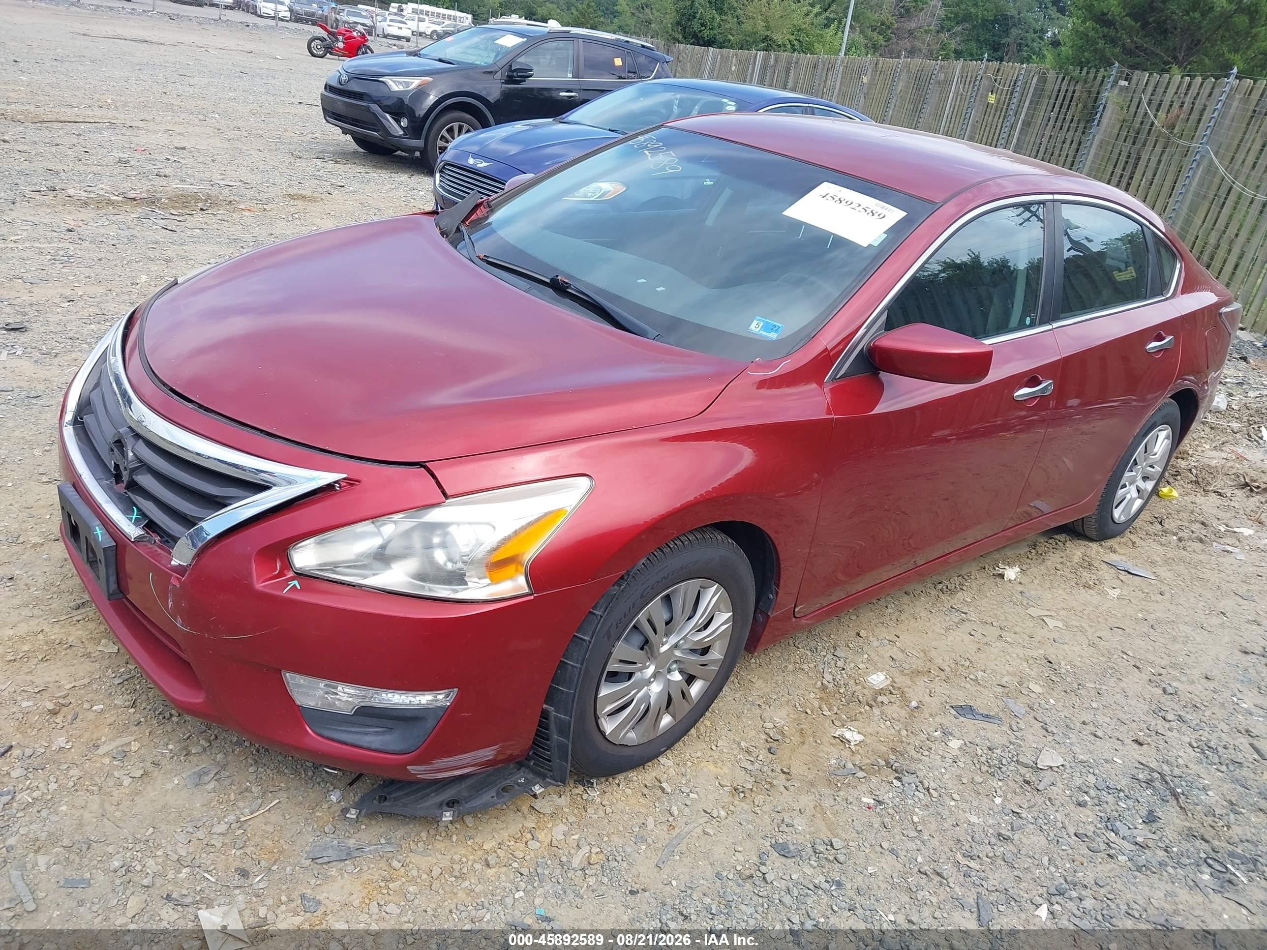 2015 Nissan Altima 2.5 S Red vin: 1N4AL3AP2FN326666