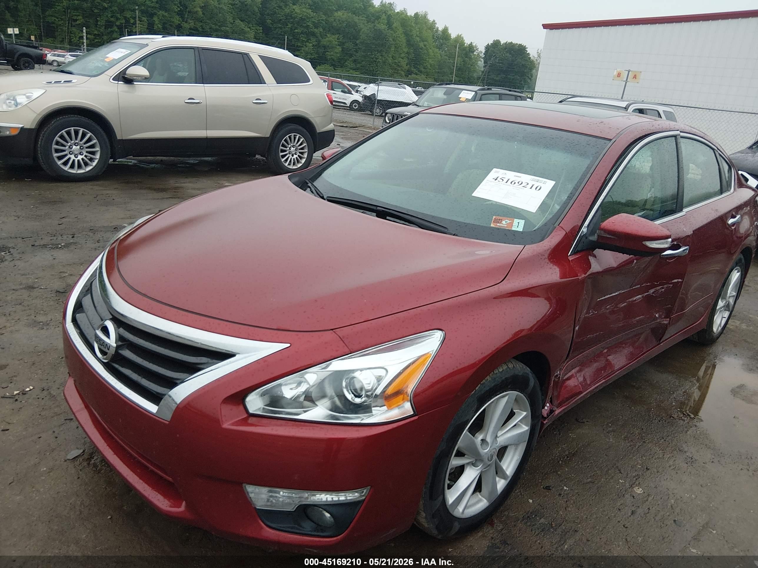 2015 Nissan Altima 2.5 Sl Red vin: 1N4AL3AP2FN345122