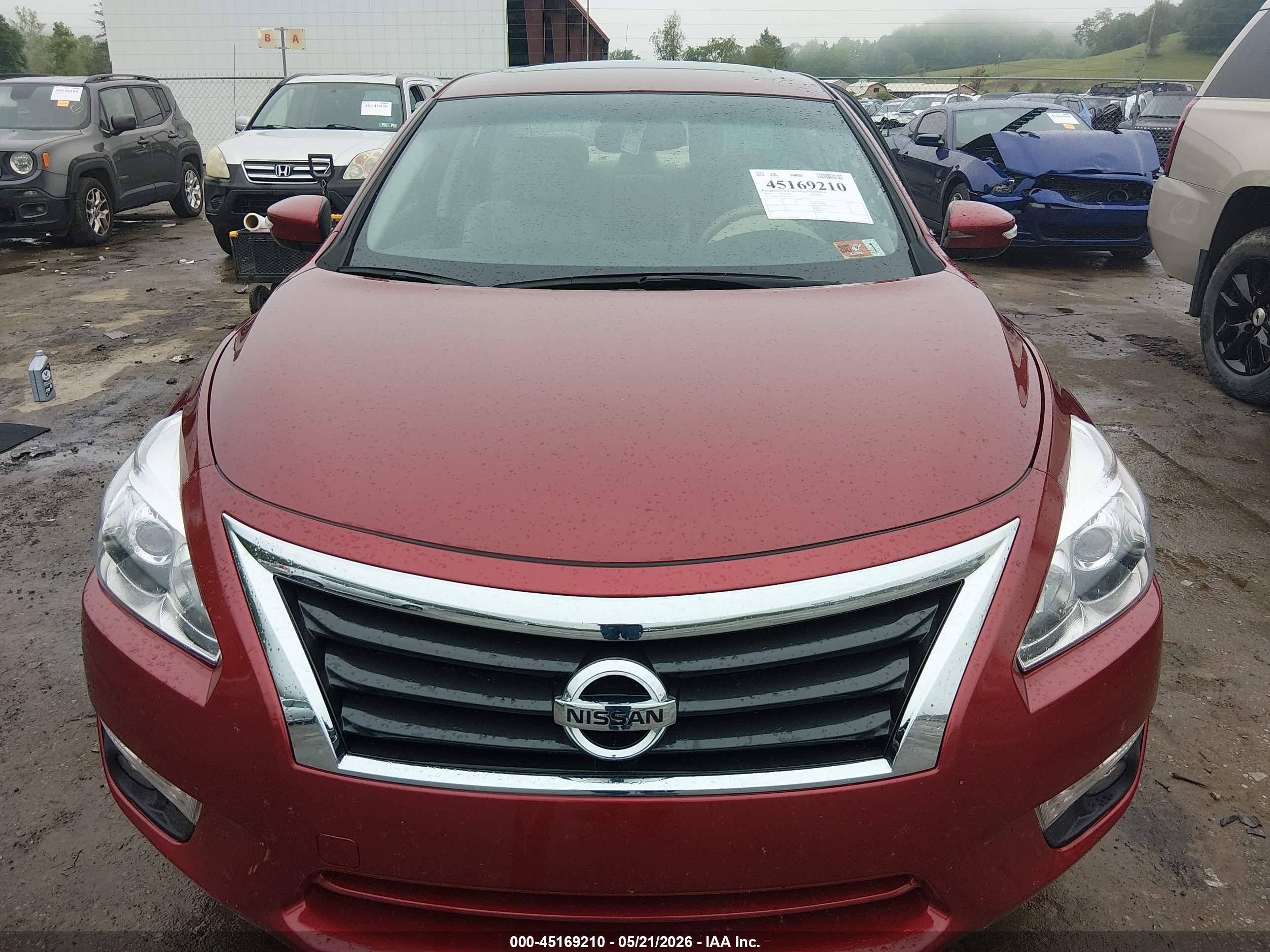 2015 Nissan Altima 2.5 Sl Red vin: 1N4AL3AP2FN345122
