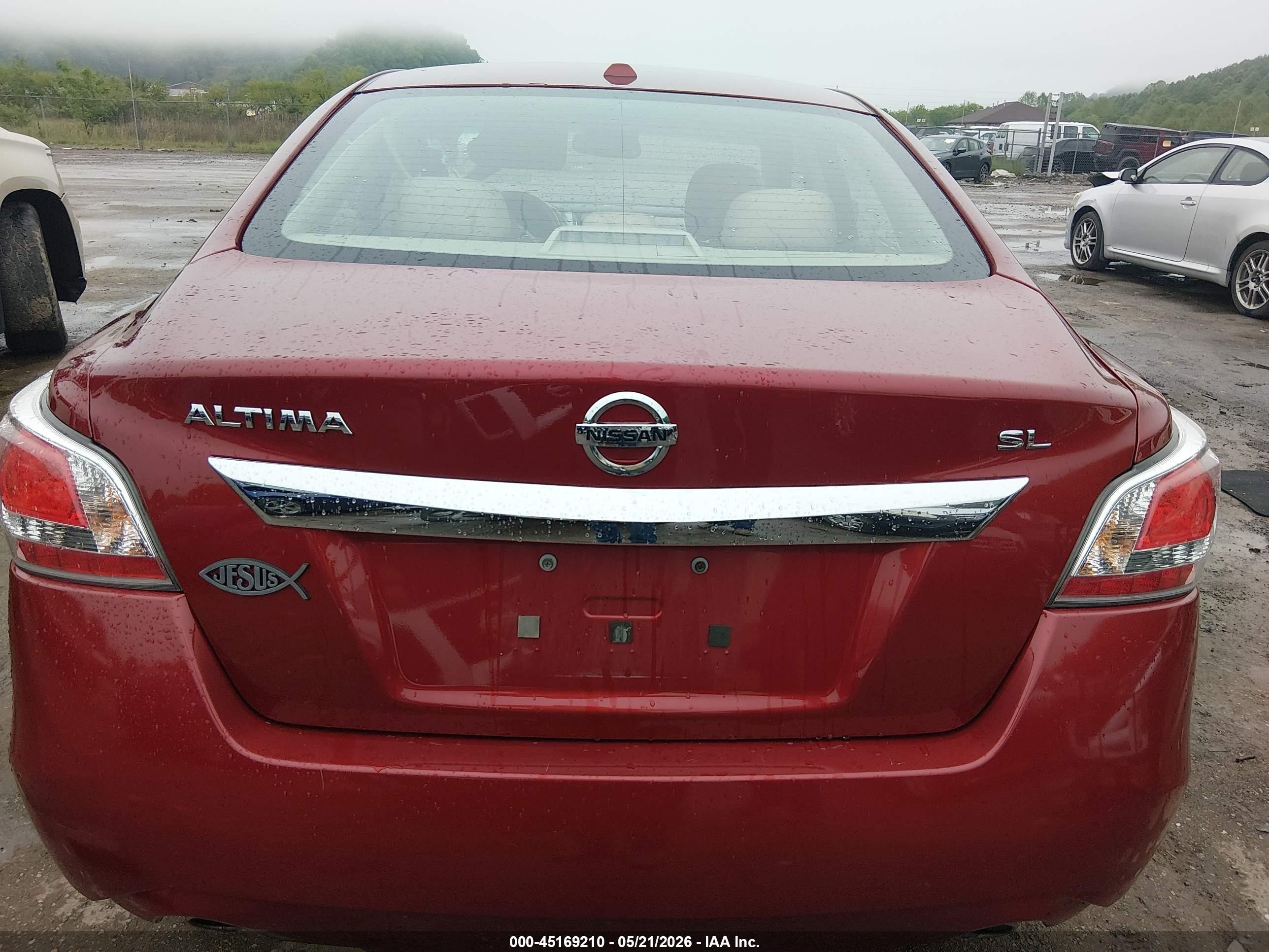 2015 Nissan Altima 2.5 Sl Red vin: 1N4AL3AP2FN345122