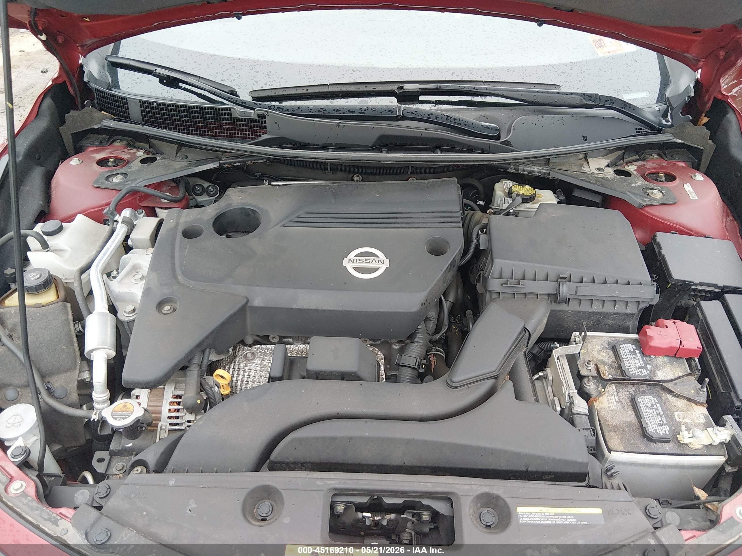 2015 Nissan Altima 2.5 Sl Red vin: 1N4AL3AP2FN345122