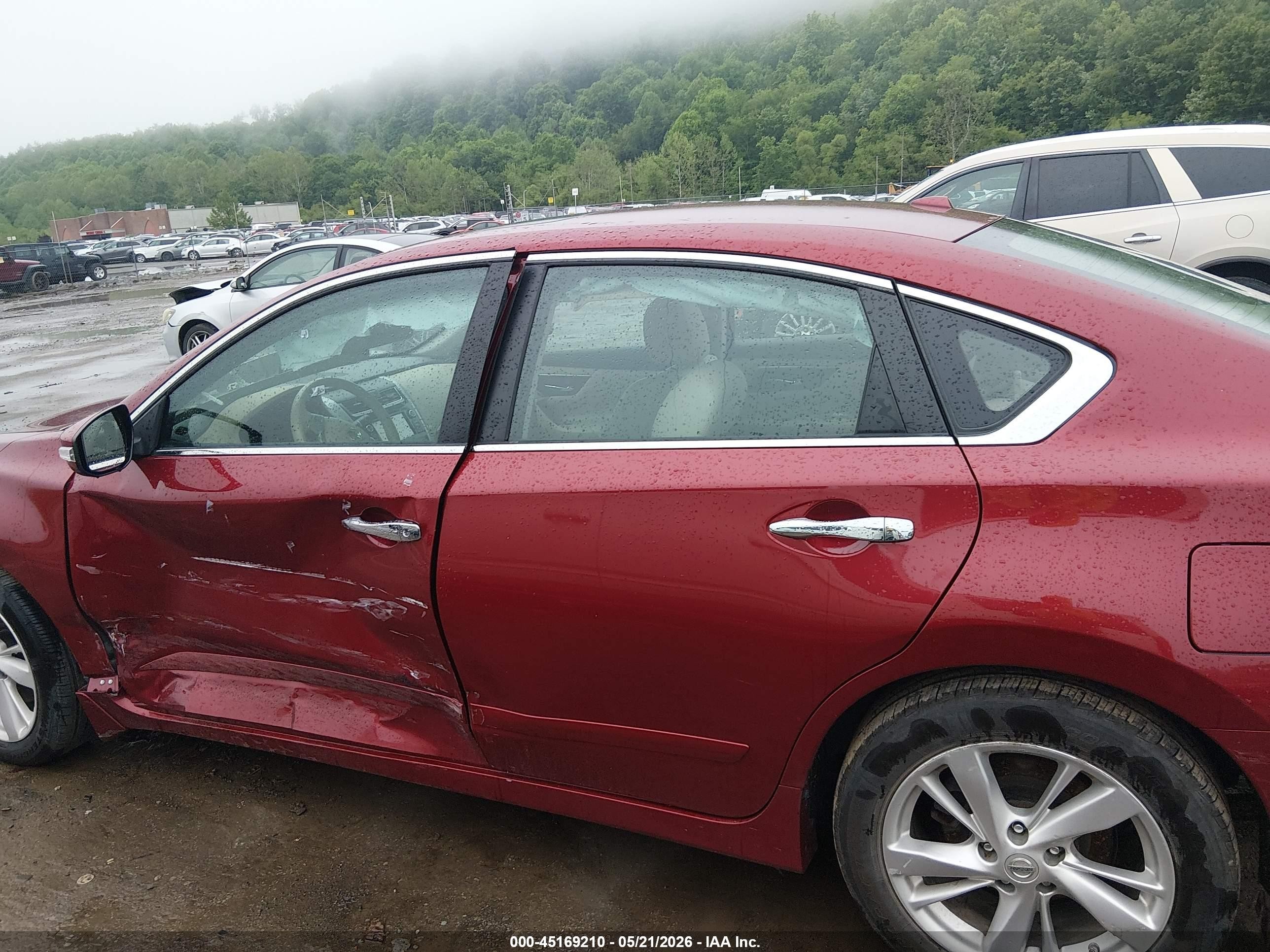 2015 Nissan Altima 2.5 Sl Red vin: 1N4AL3AP2FN345122