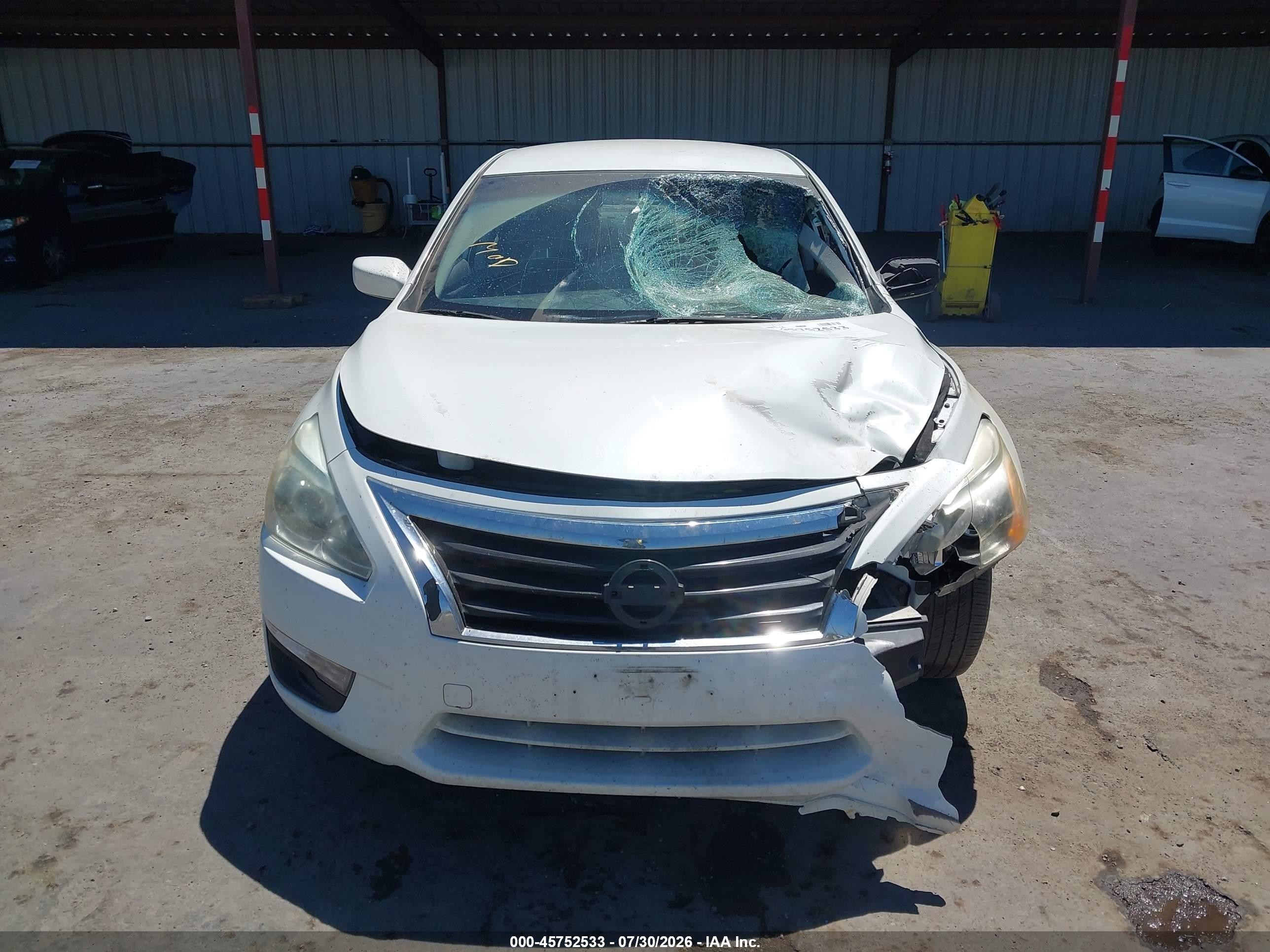 2015 Nissan Altima 2.5 S White vin: 1N4AL3AP2FN347534