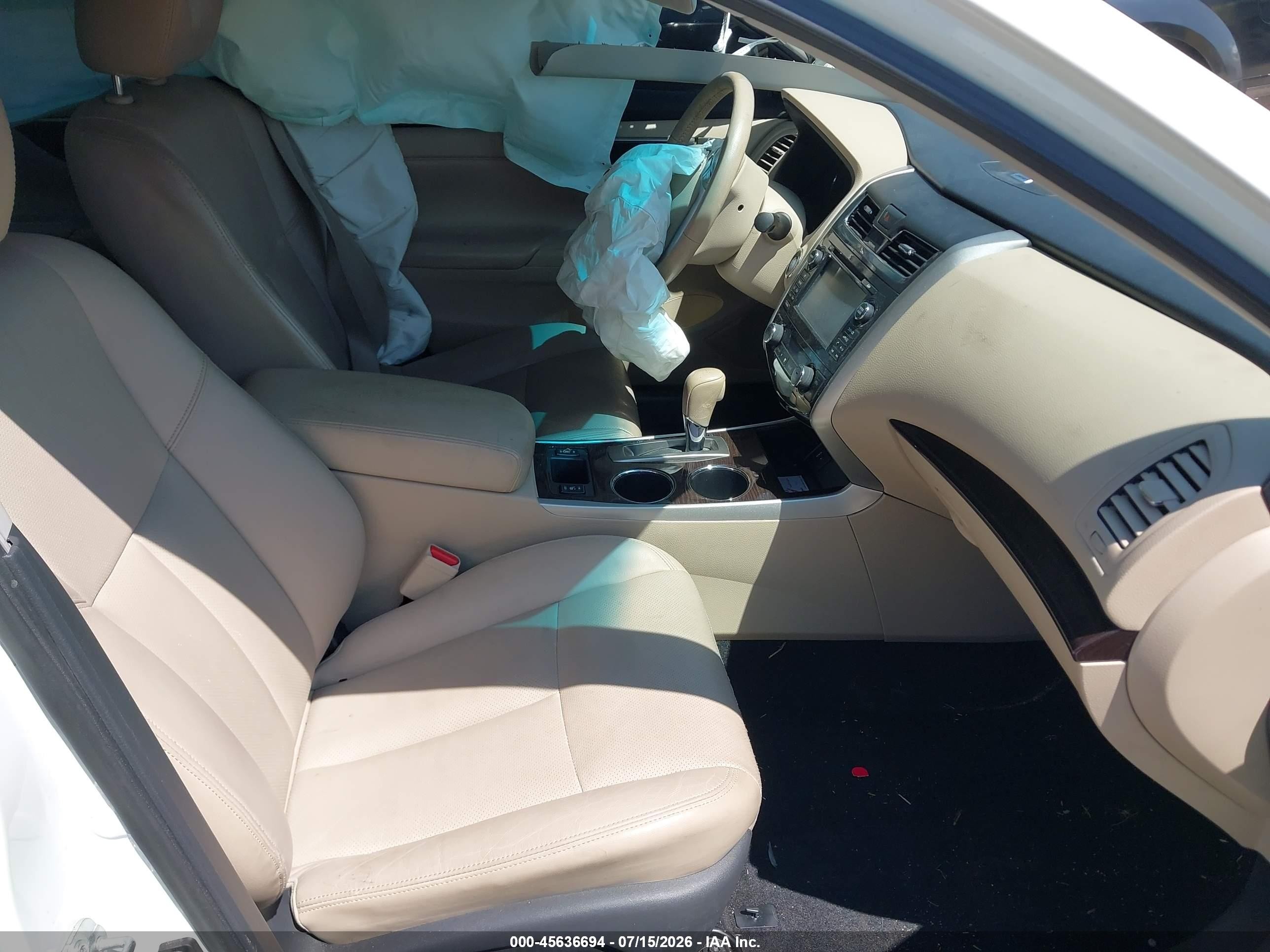 2015 Nissan Altima 2.5 Sl White vin: 1N4AL3AP2FN355388