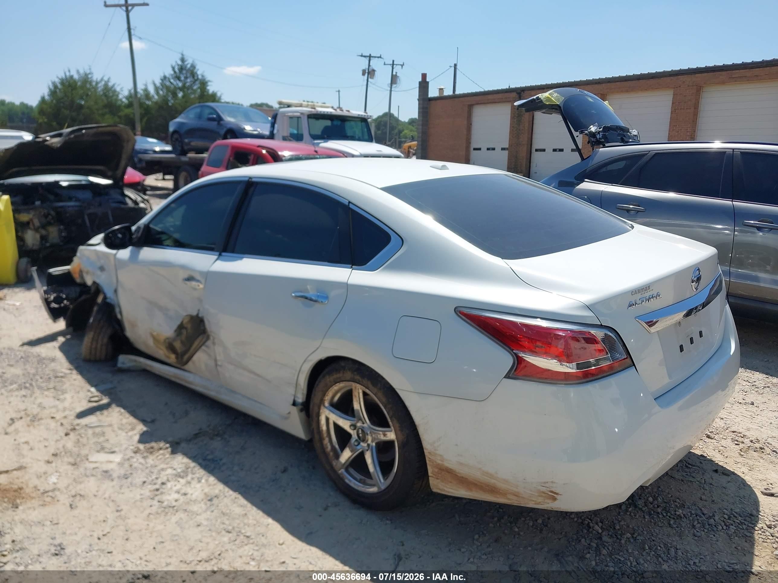 2015 Nissan Altima 2.5 Sl White vin: 1N4AL3AP2FN355388